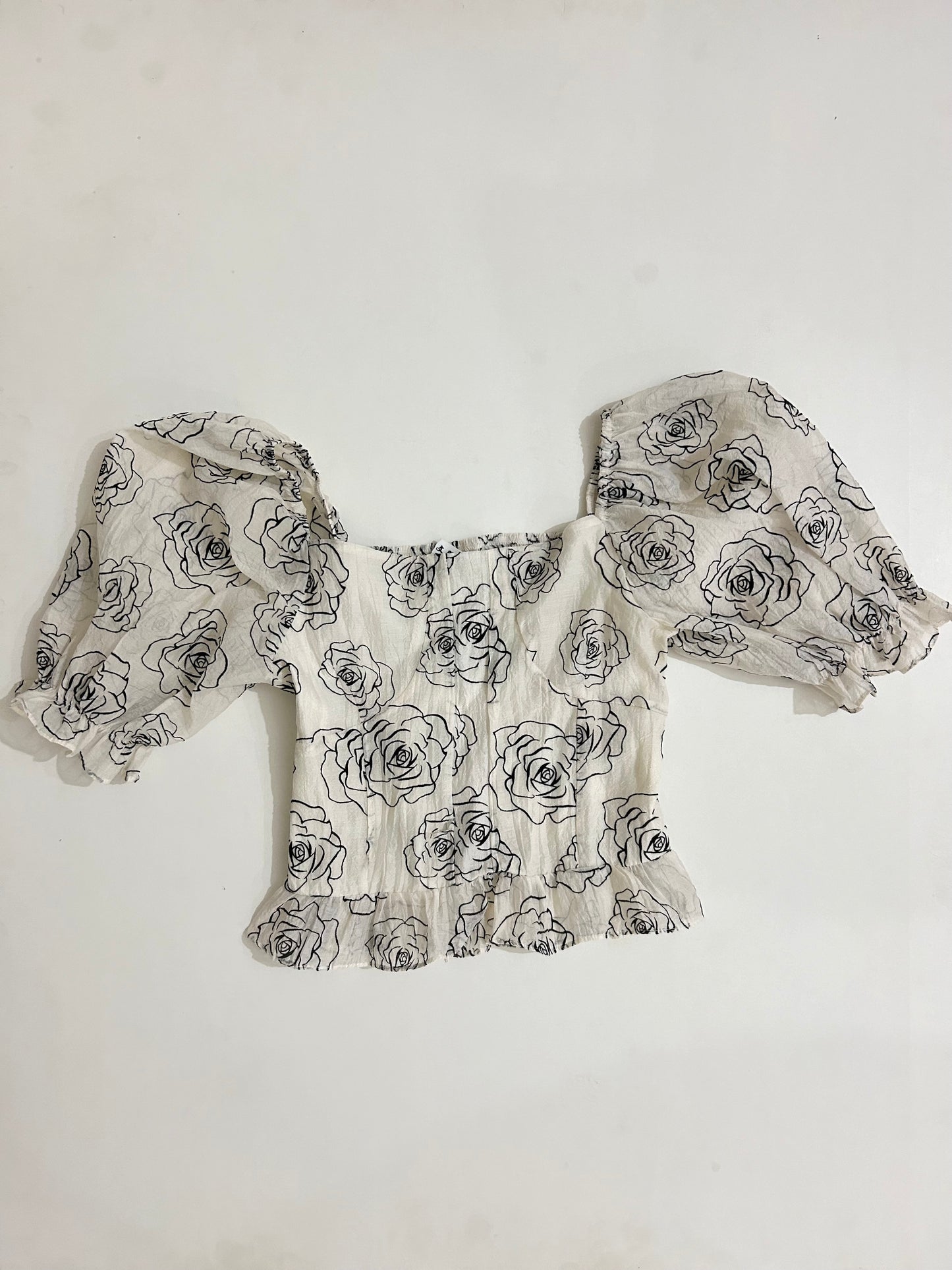 Rose Print Top