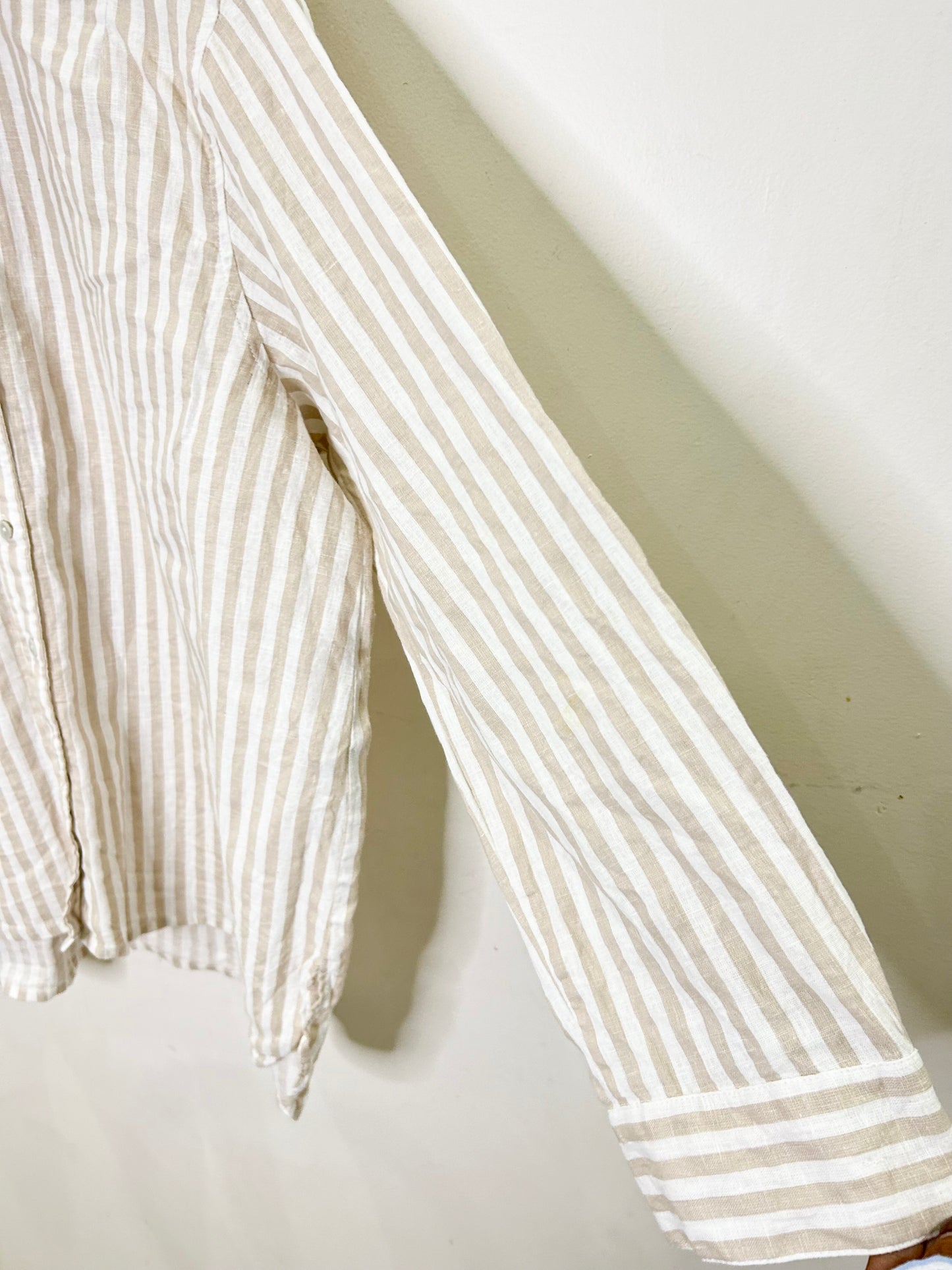 Beige Striped Shirt