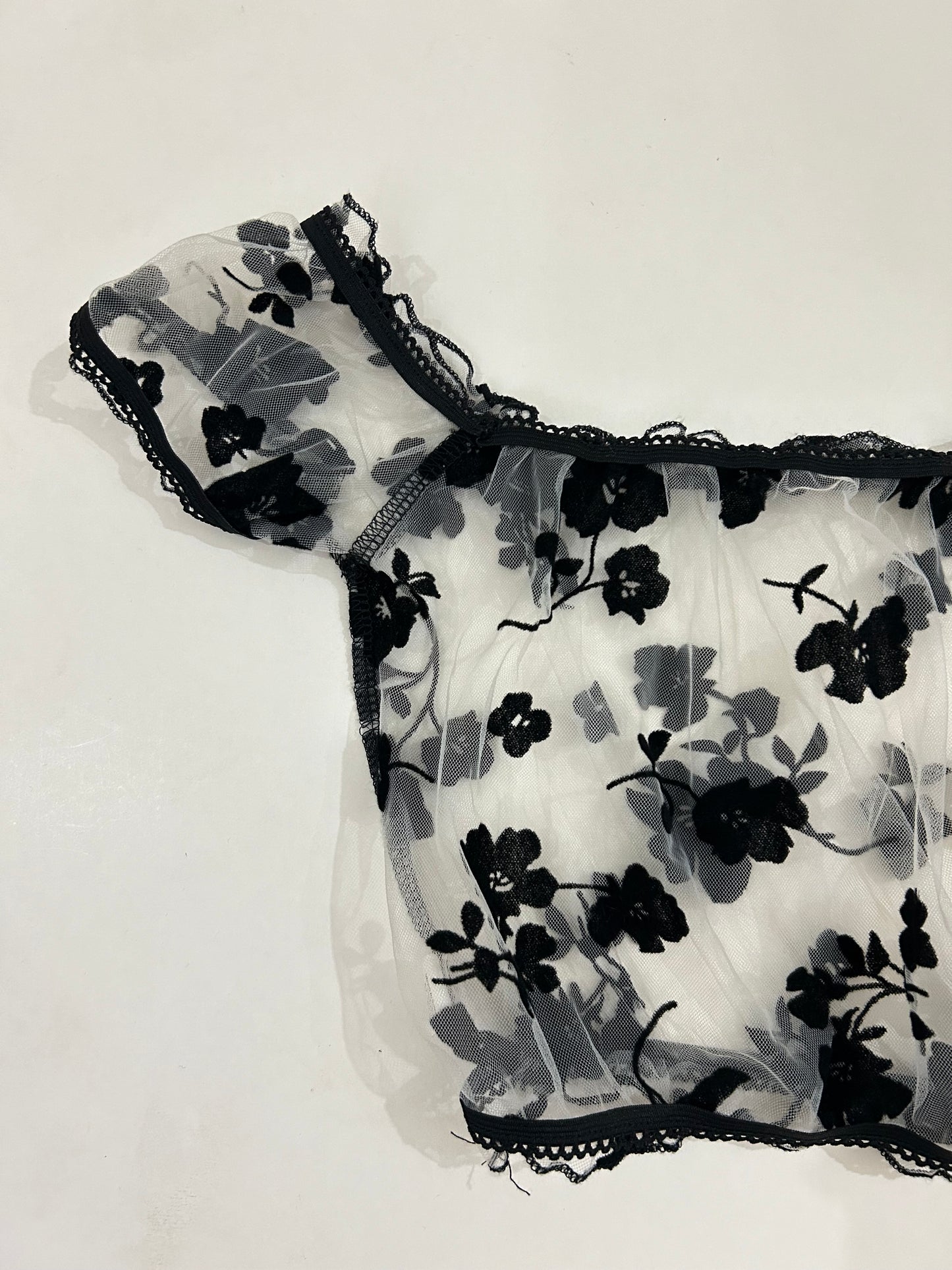 Mesh Floral Top