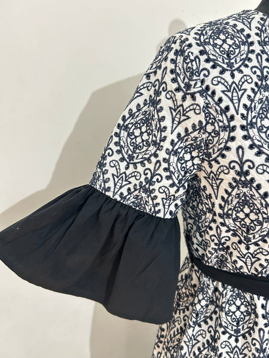 Cotton Full embroidered dress