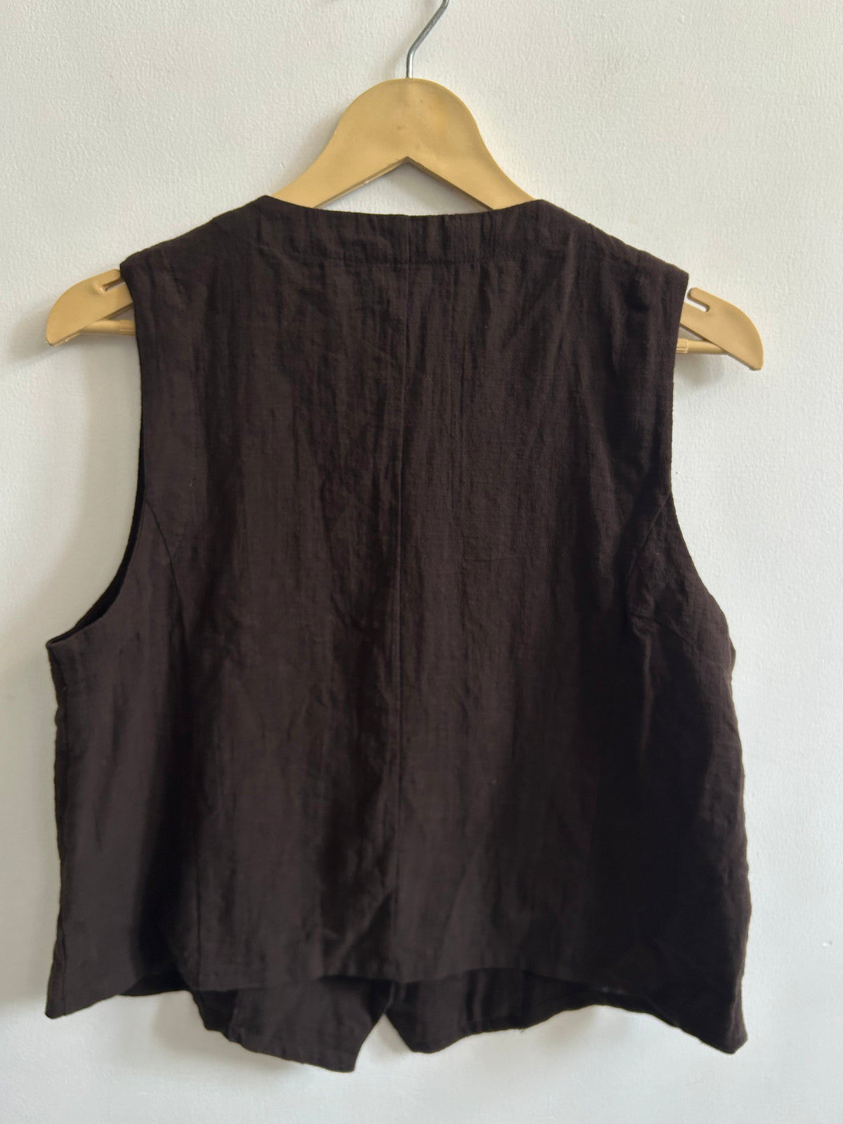 Brown Cotton Vest: 38”