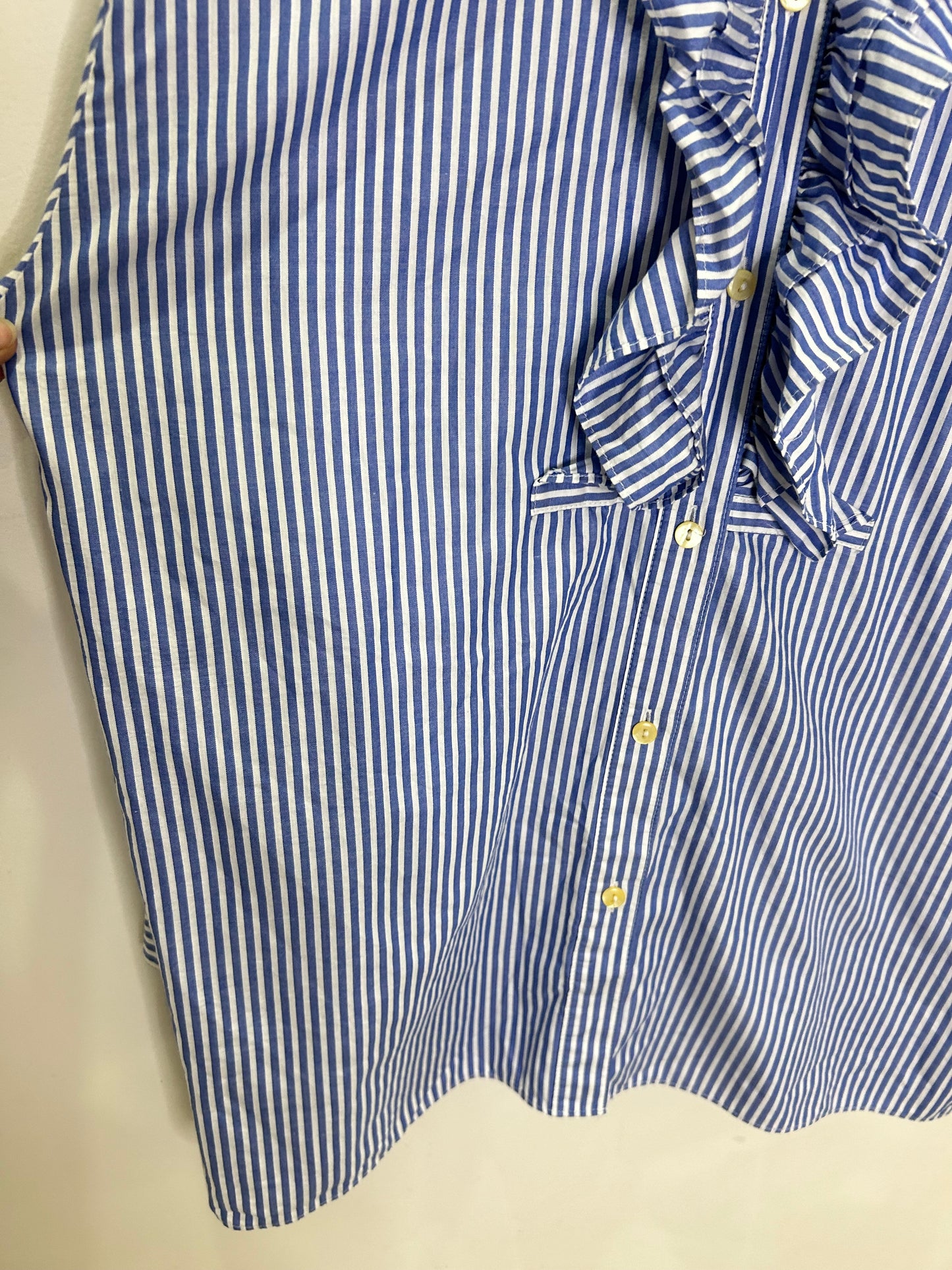 Ruffle Striped Shirt