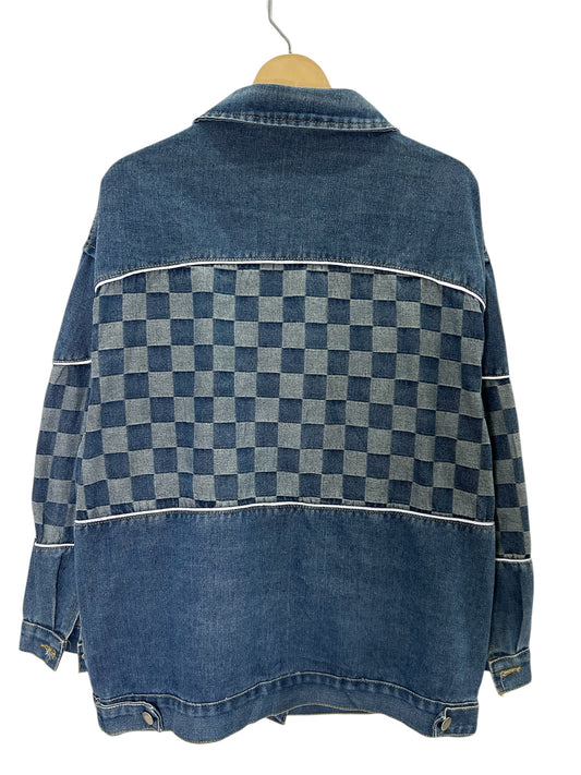 Denim Checkered Jacket