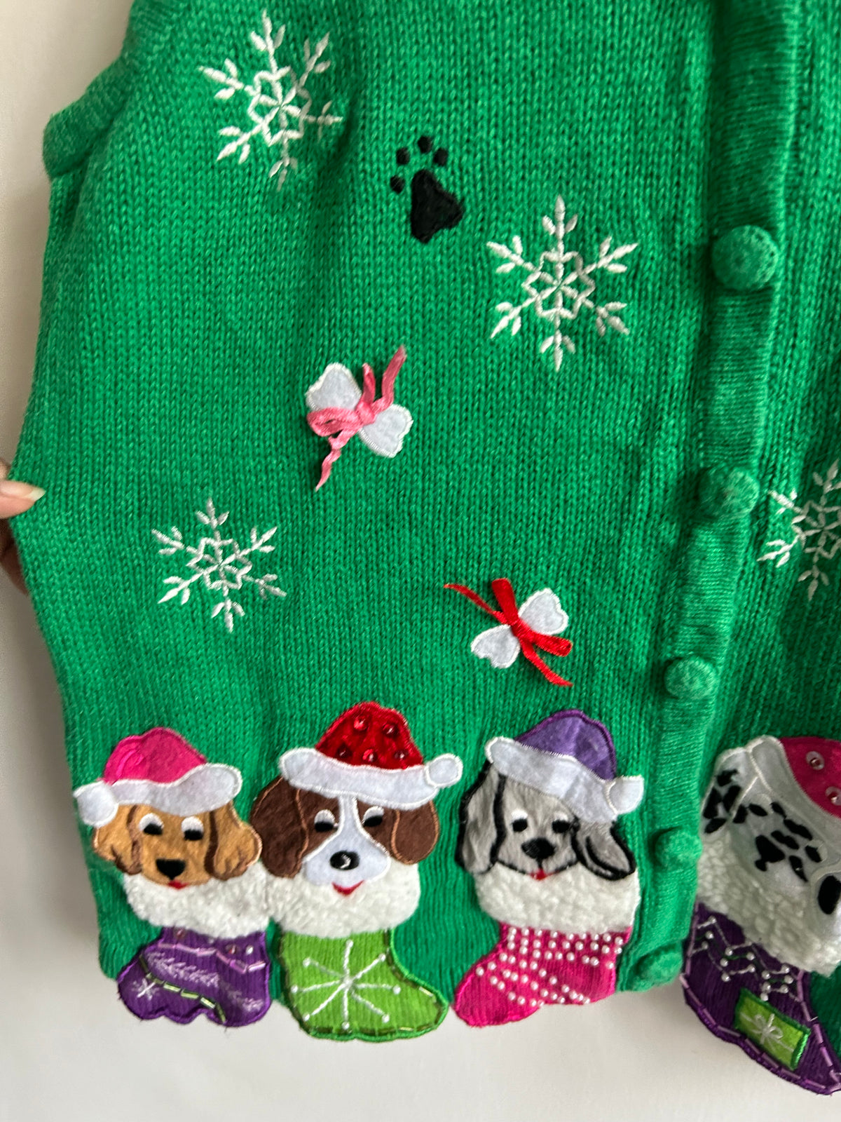 Christmas Dogs Knit Vest