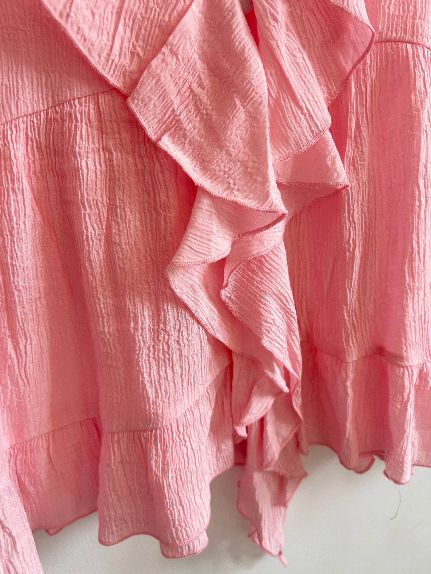 Pink Ruffle Top