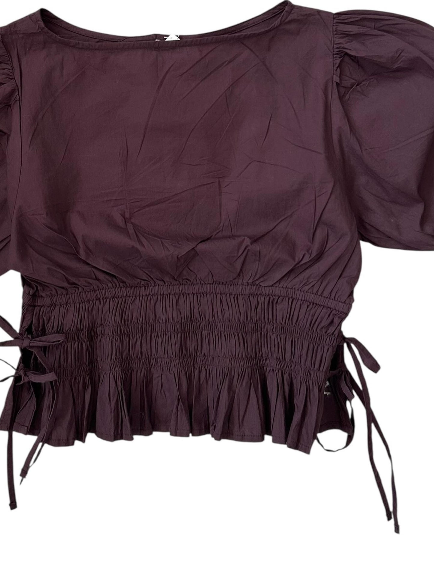 Brown Side Knot Top