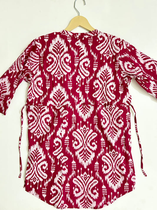 Ethnic Red Kurta Top