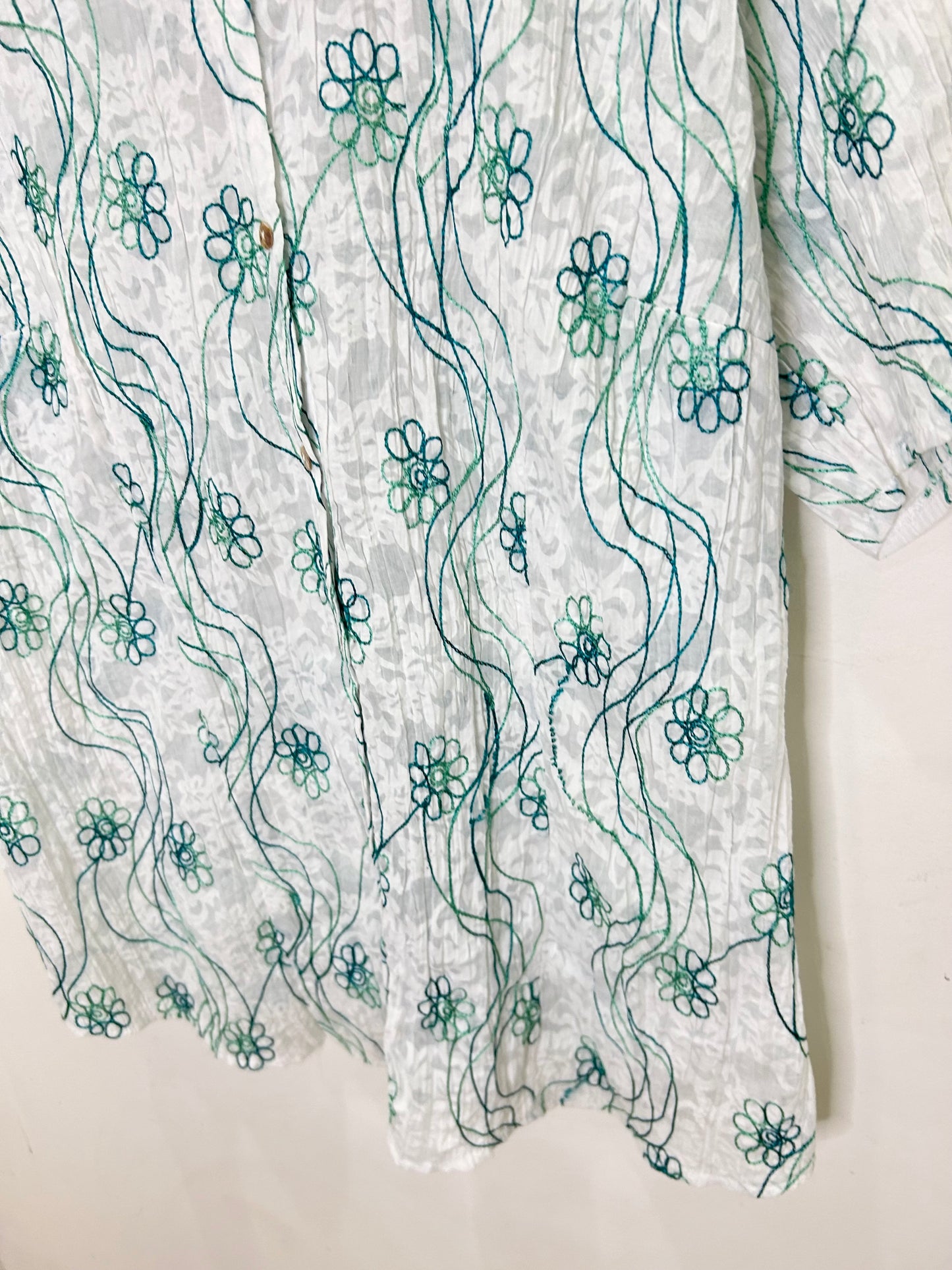 Embroidered Shirt: Chest- 50”