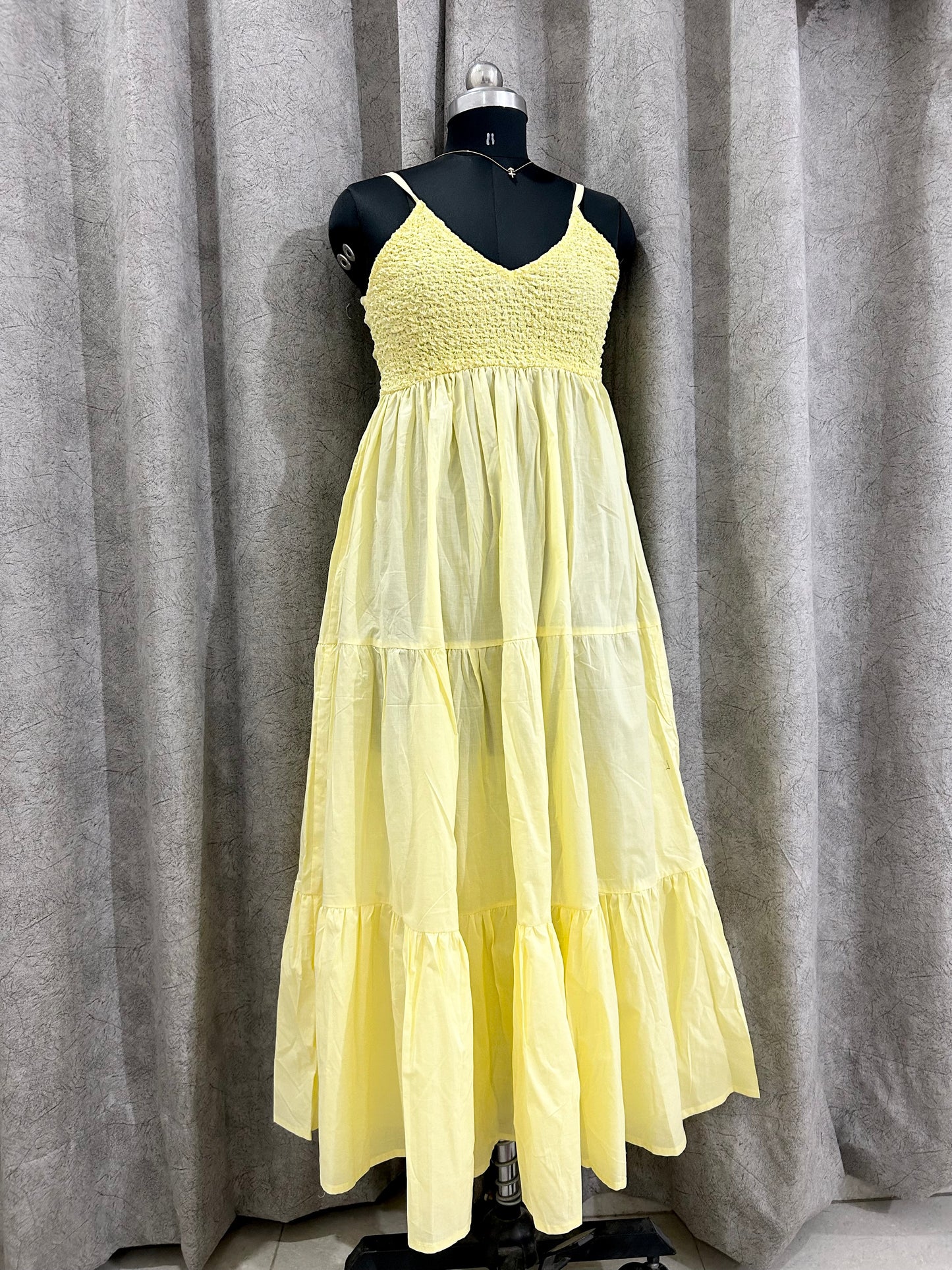 Popcorn Dress: Yellow