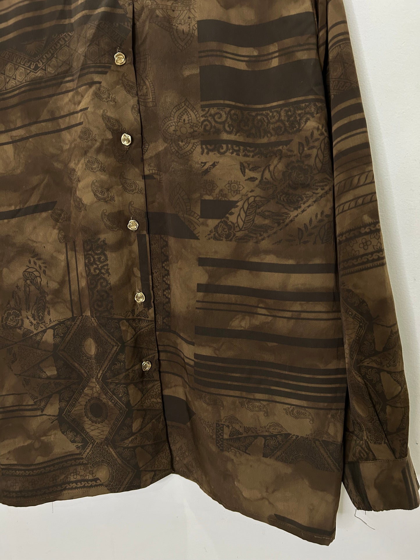 Brown Motif Shirt