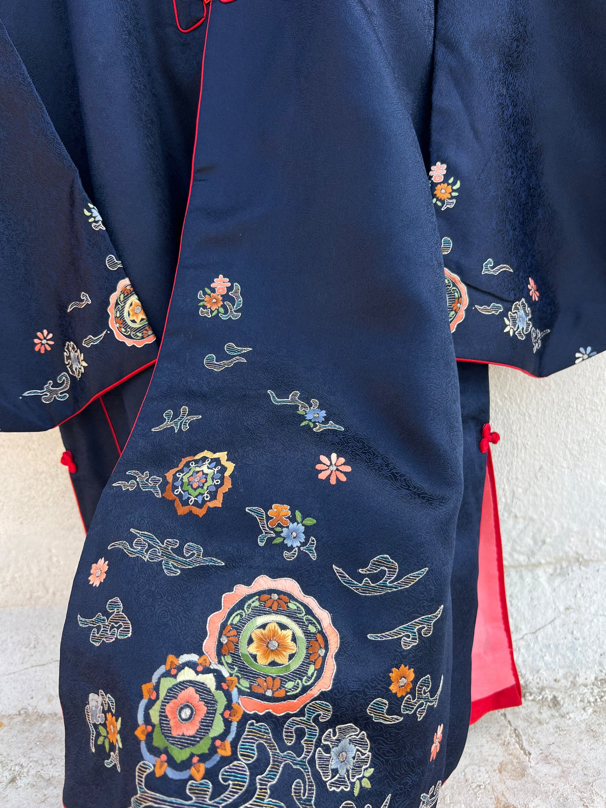 Blue Vintage Jacket: 44”