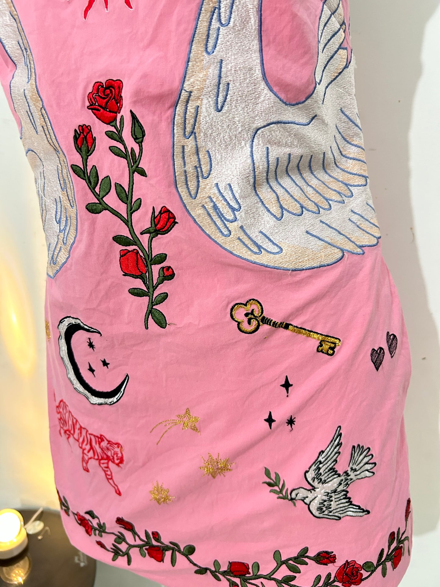 Embroidered Shift Dress- BUST: 36/38”