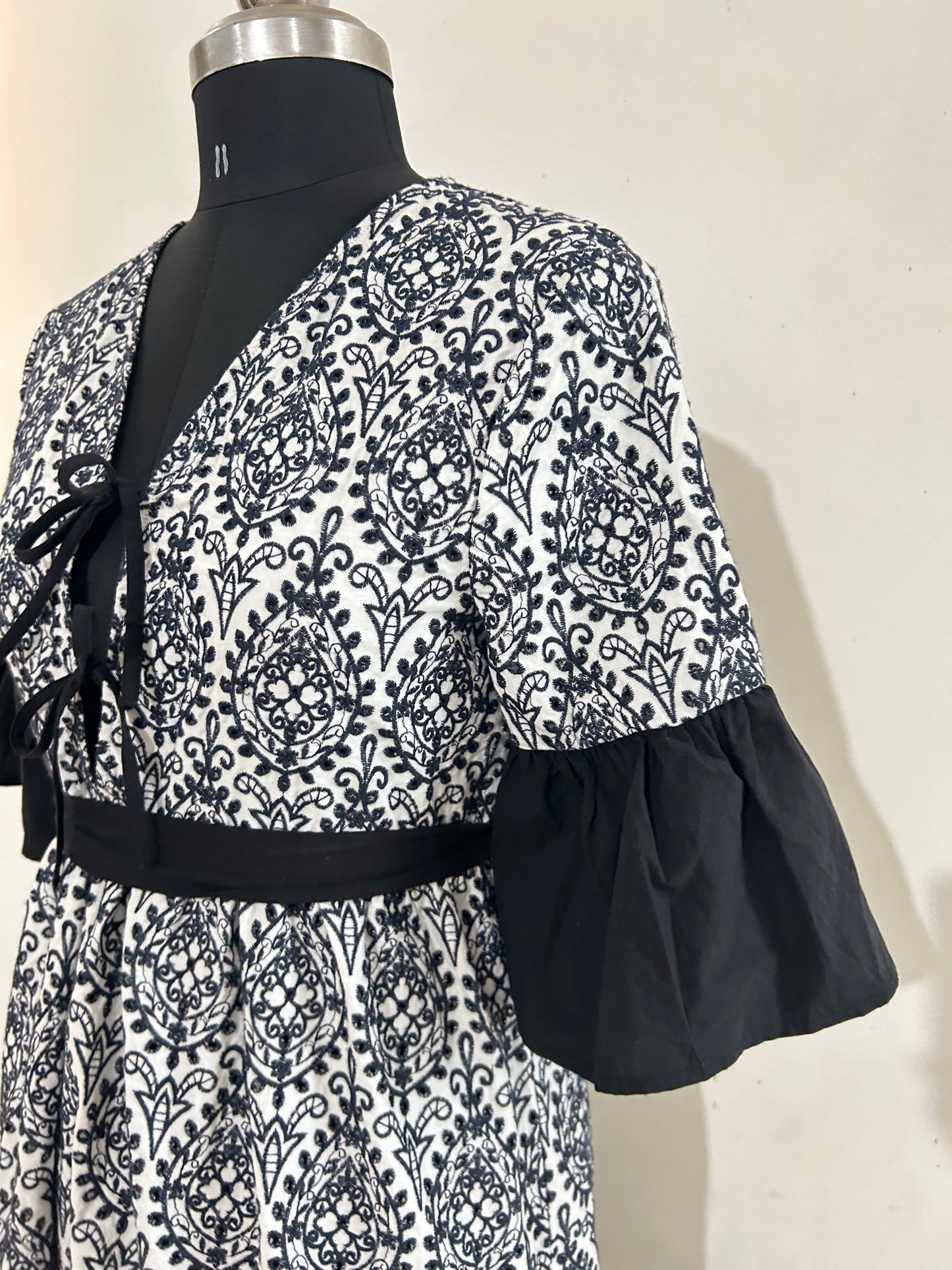 Cotton Full embroidered dress
