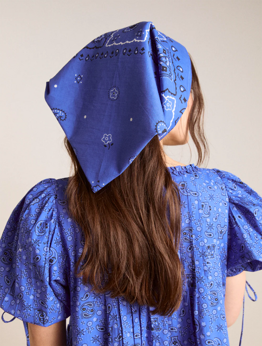 Damson Madder Cotton Paisley Scarf