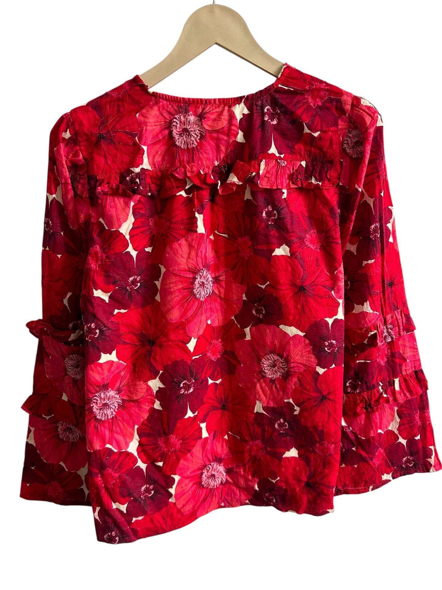 Floral Red Top