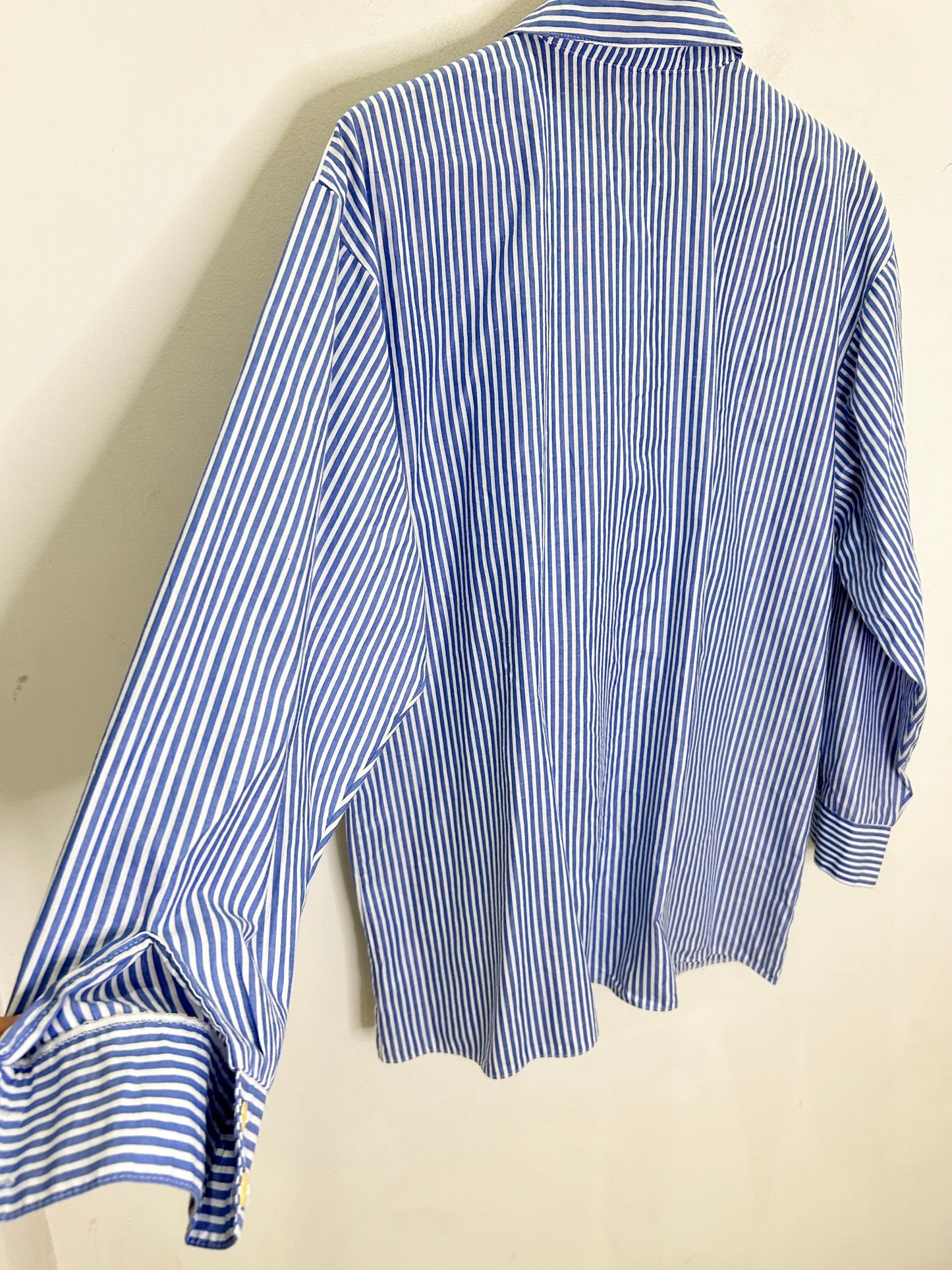Ruffle Striped Shirt