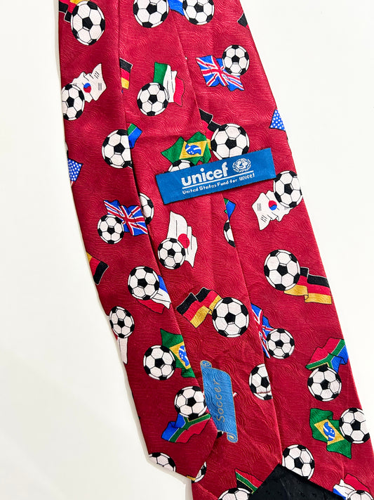 Vintage Unicef football Tie