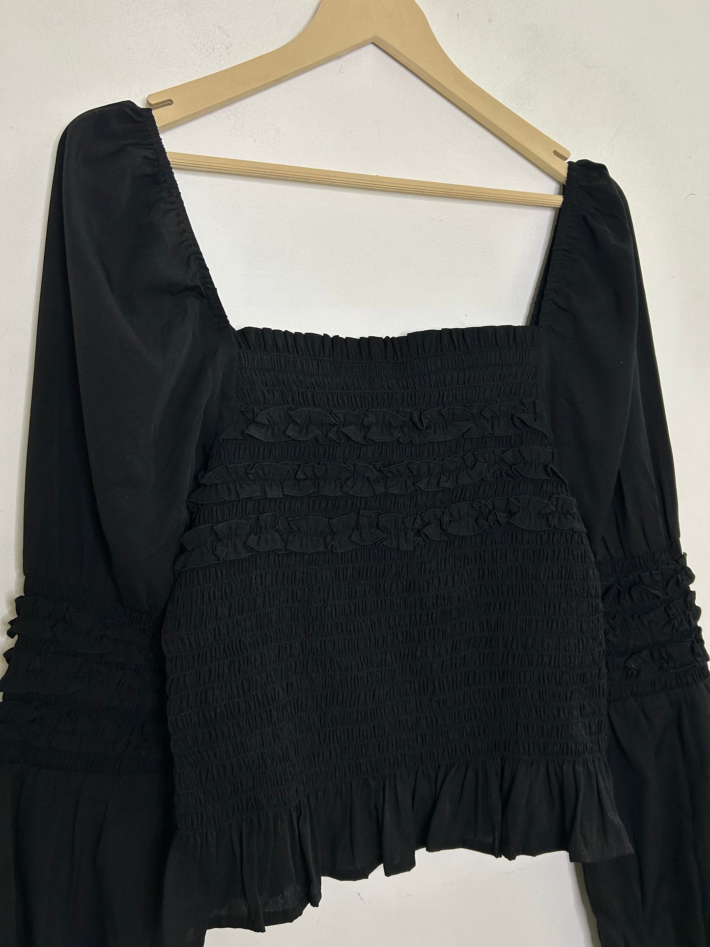 Black Ruched Top