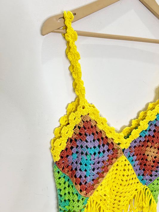 Crochet Top: Bust- 34” TO 42”