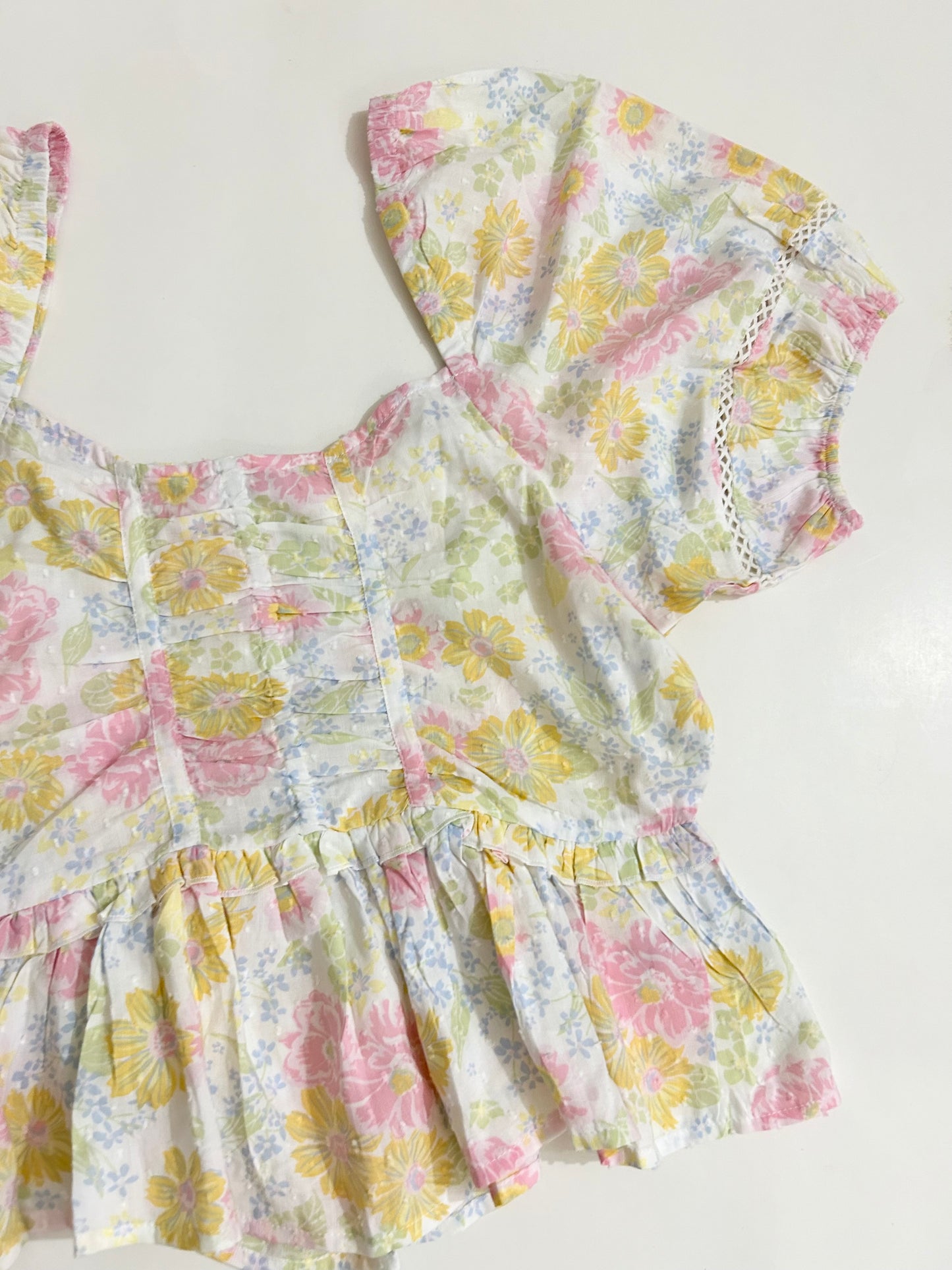 Peplum Floral Top