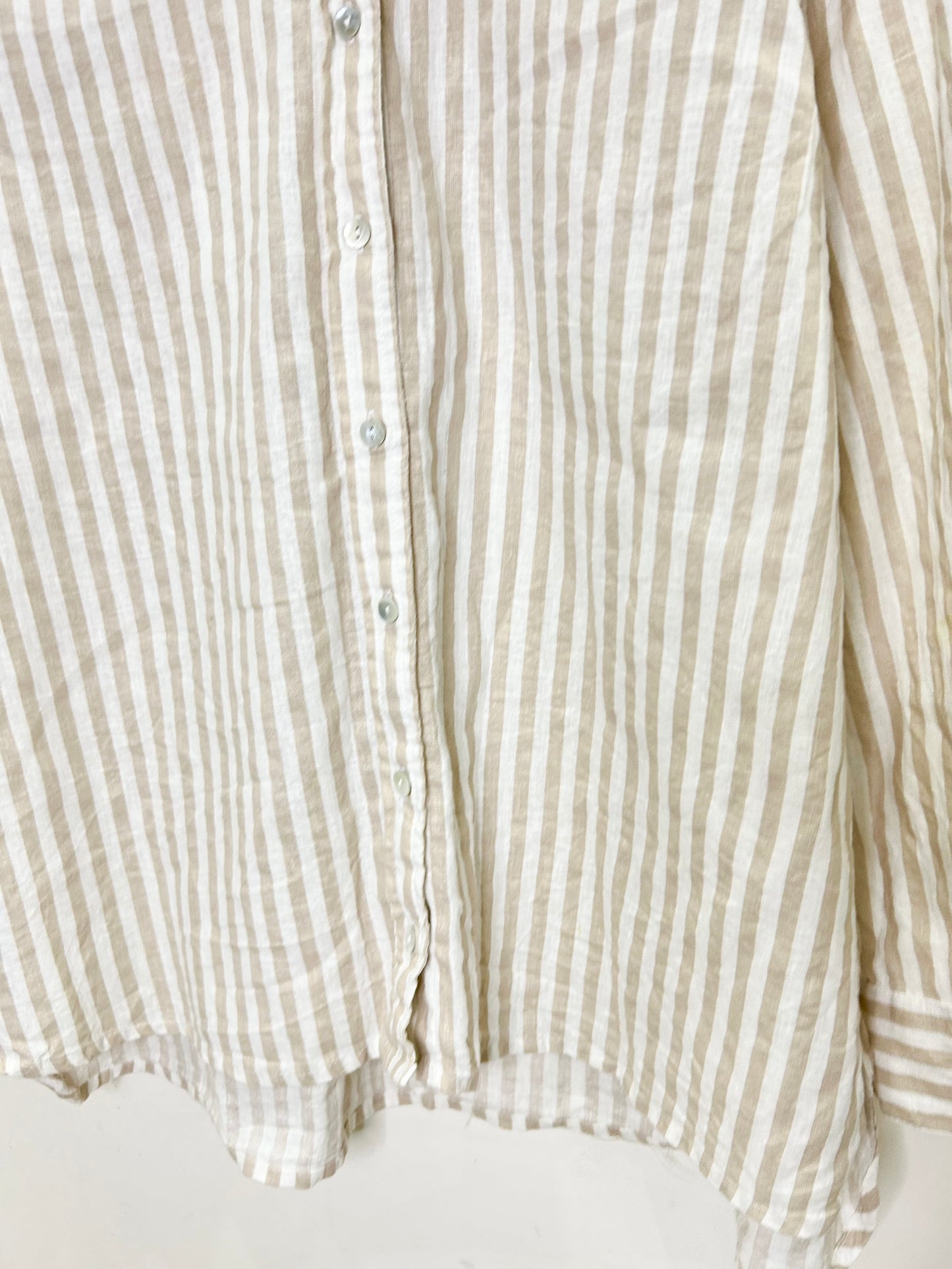 Beige Striped Shirt