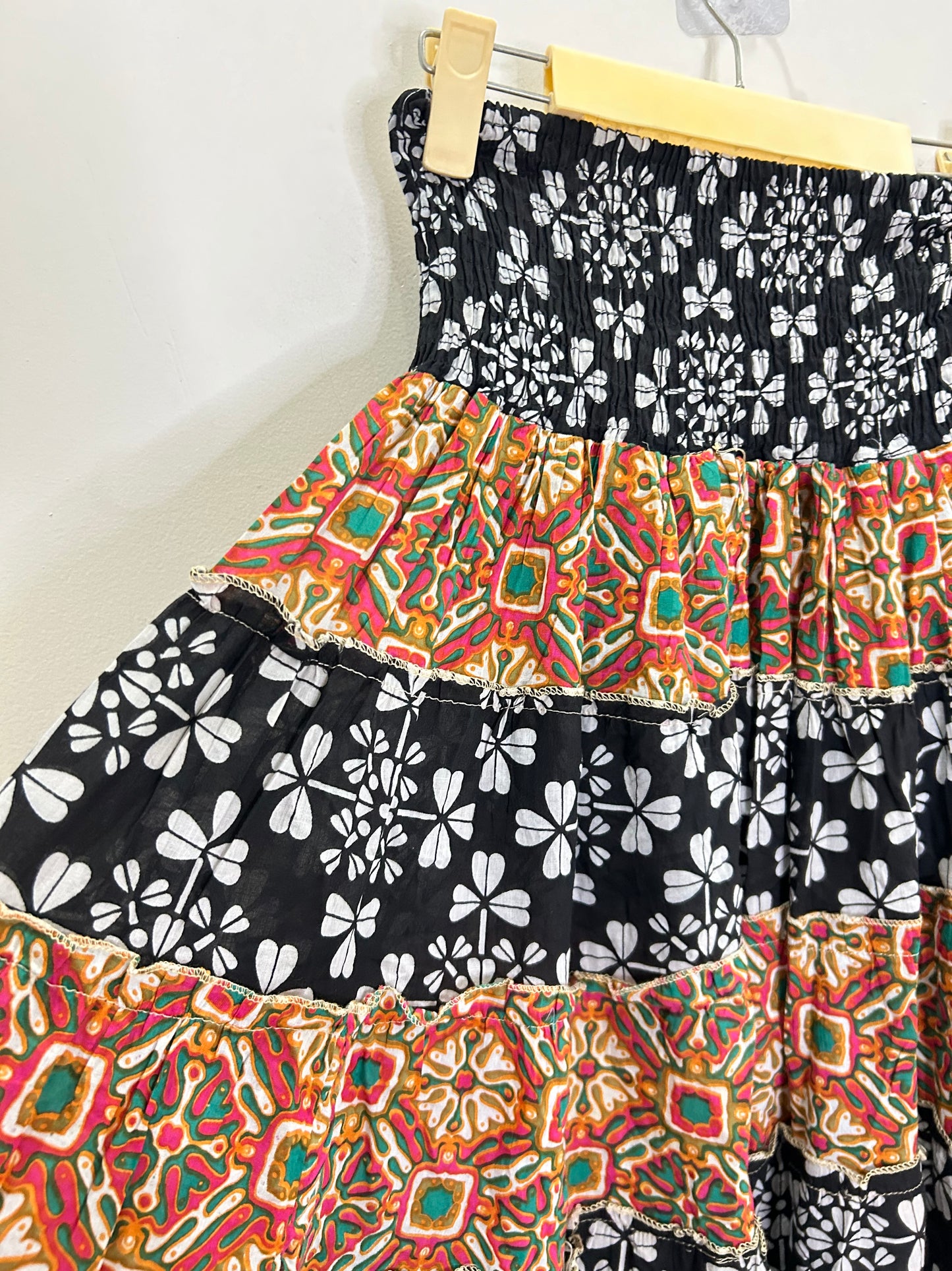 Cotton Dual Pattern Skirt