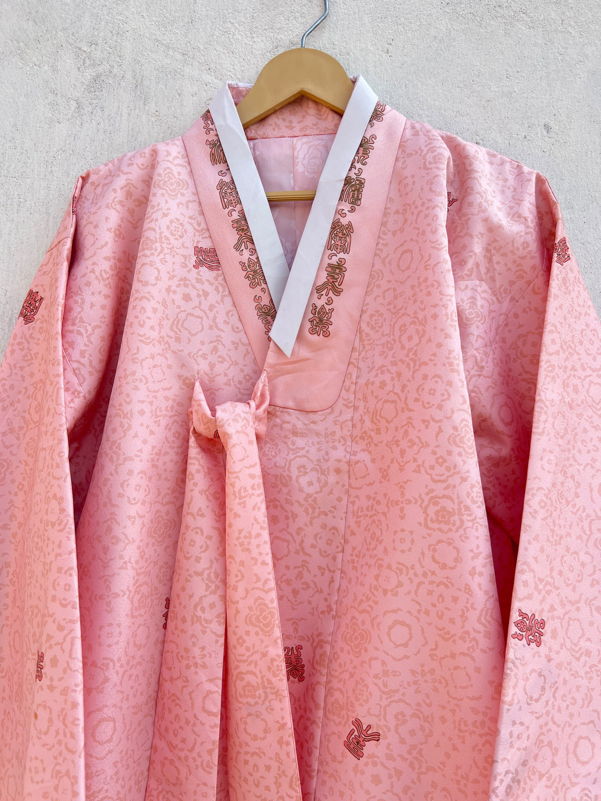 Pink Vintage Hanbok Jacket: 42”