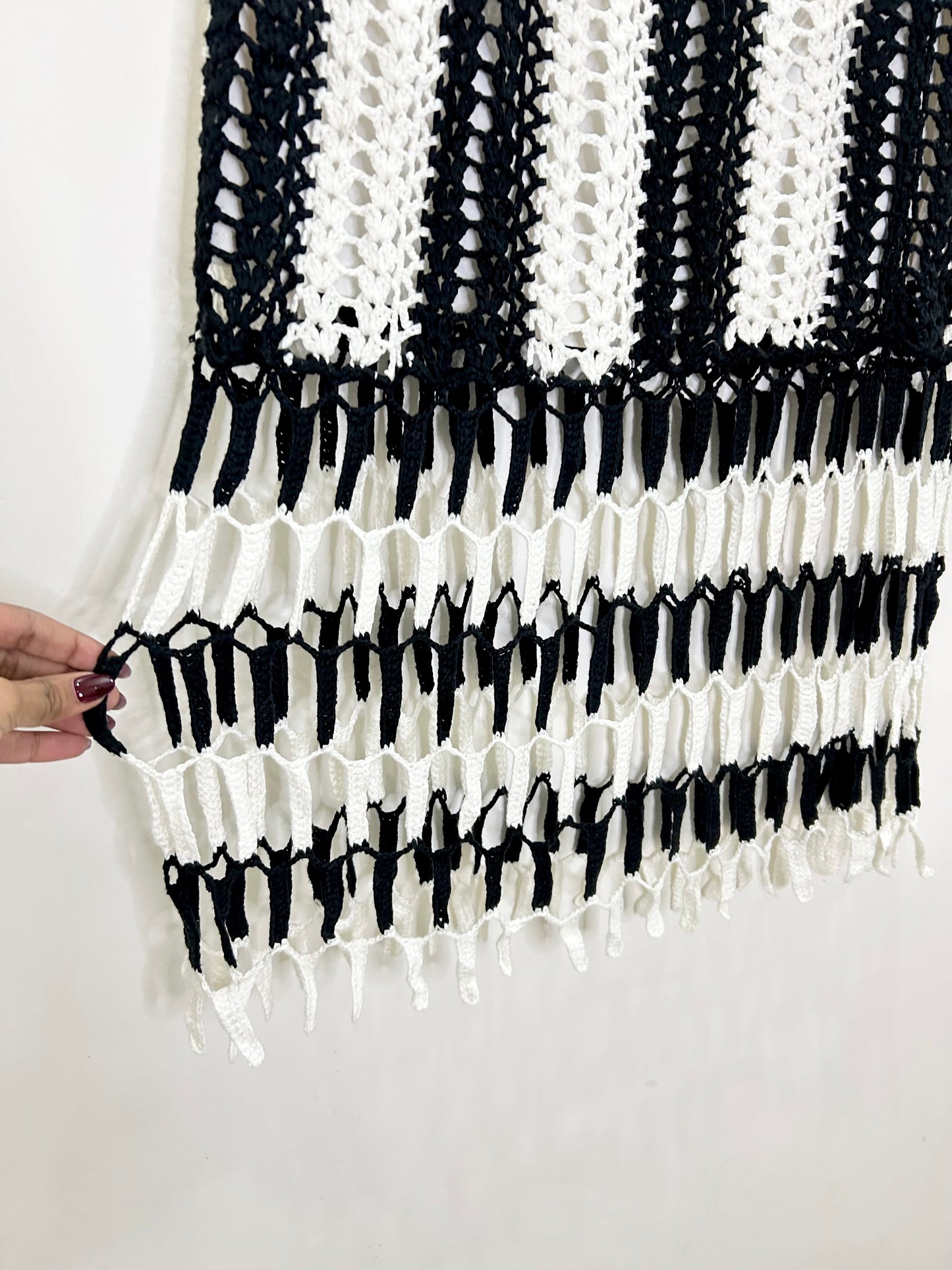 Crochet B&W Skirt