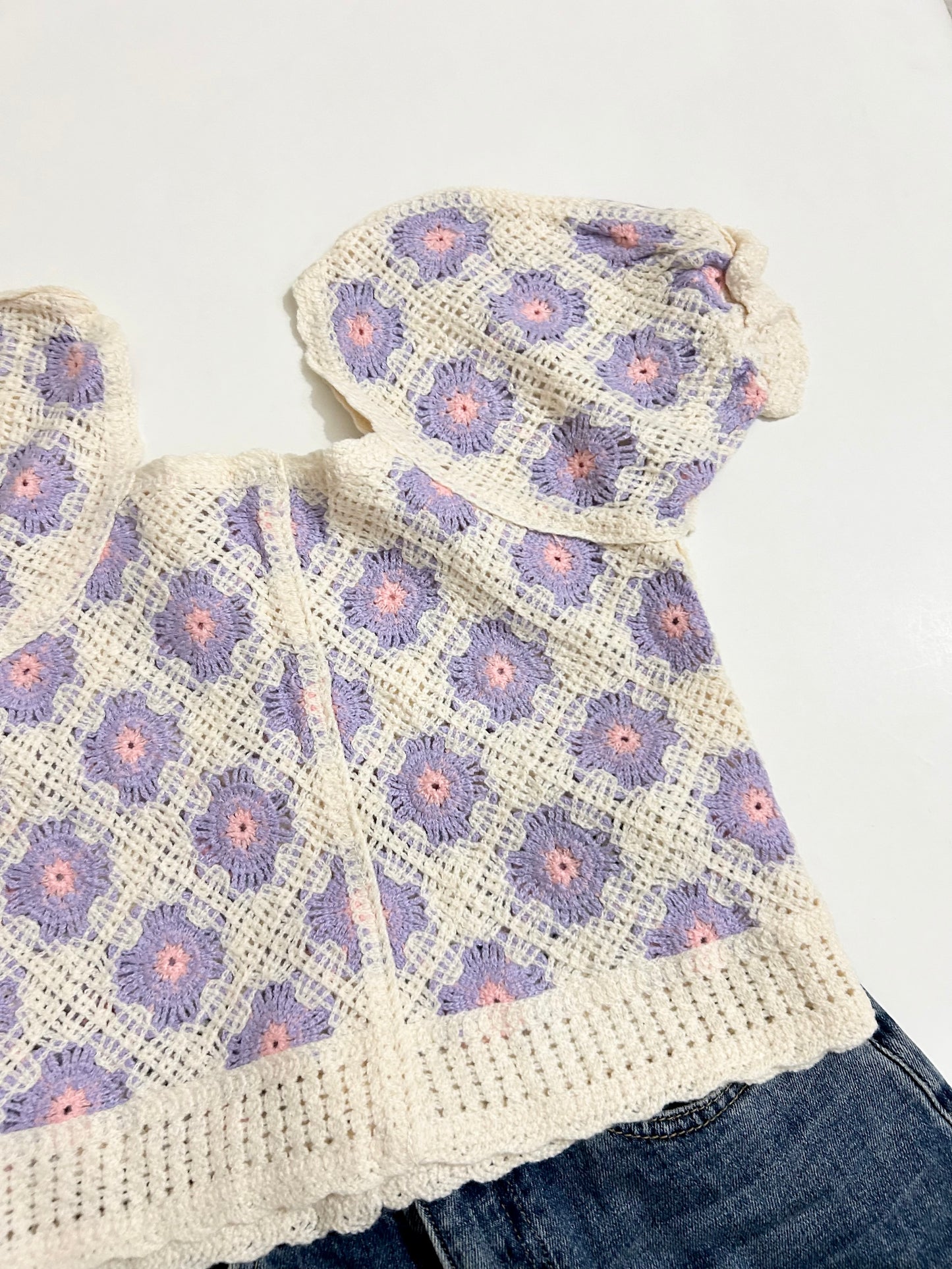 Lavender Puff Sleeve Top