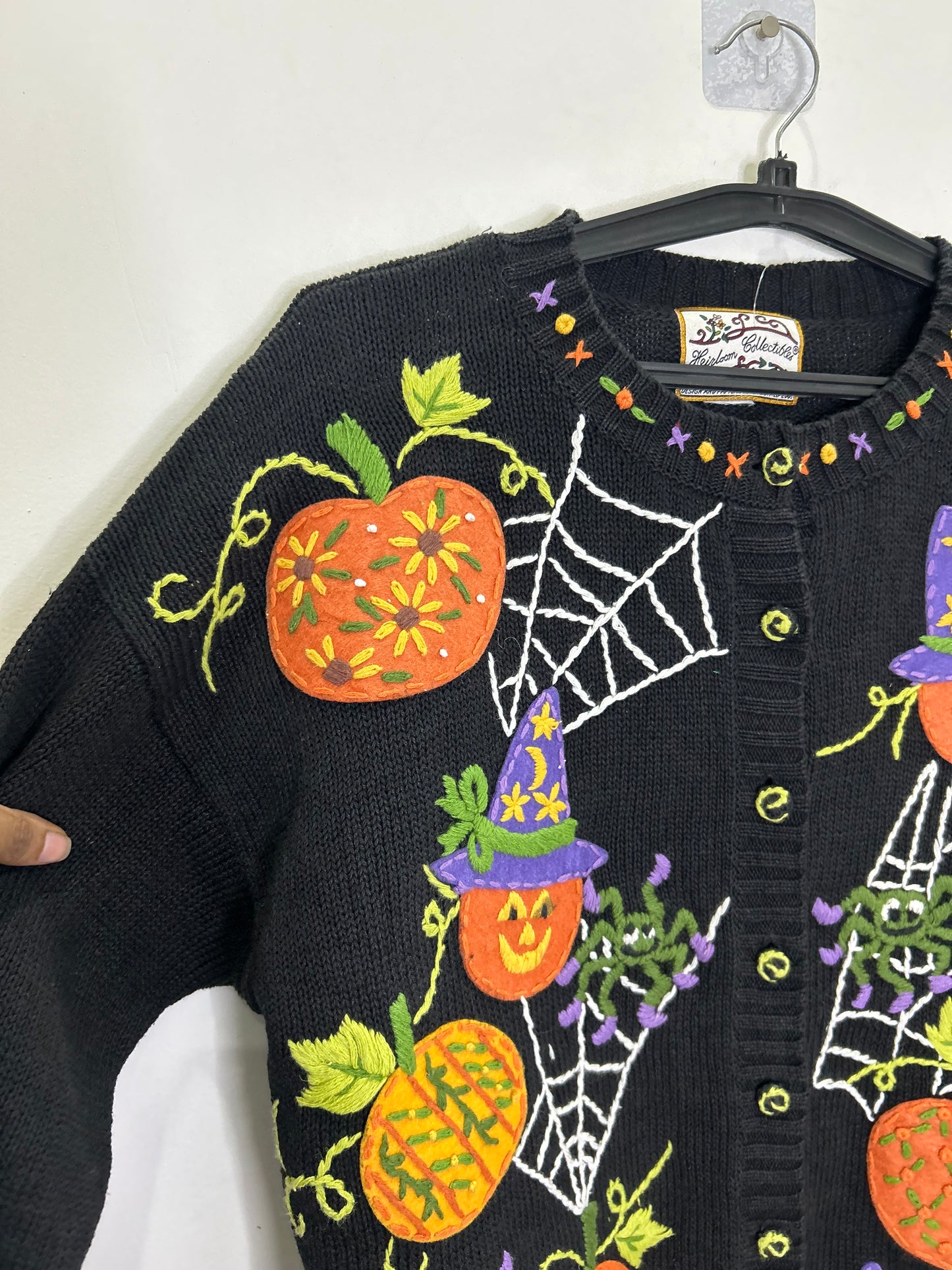 Pumpkin Spidey Cardigan