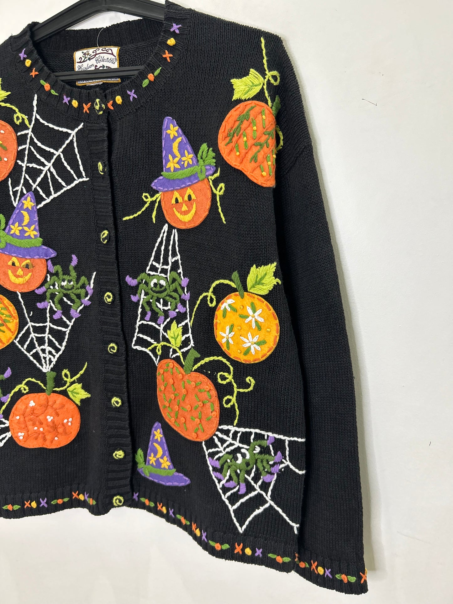 Pumpkin Spidey Cardigan