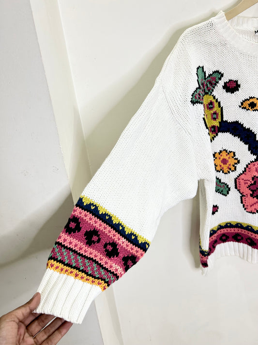Floral Sweater