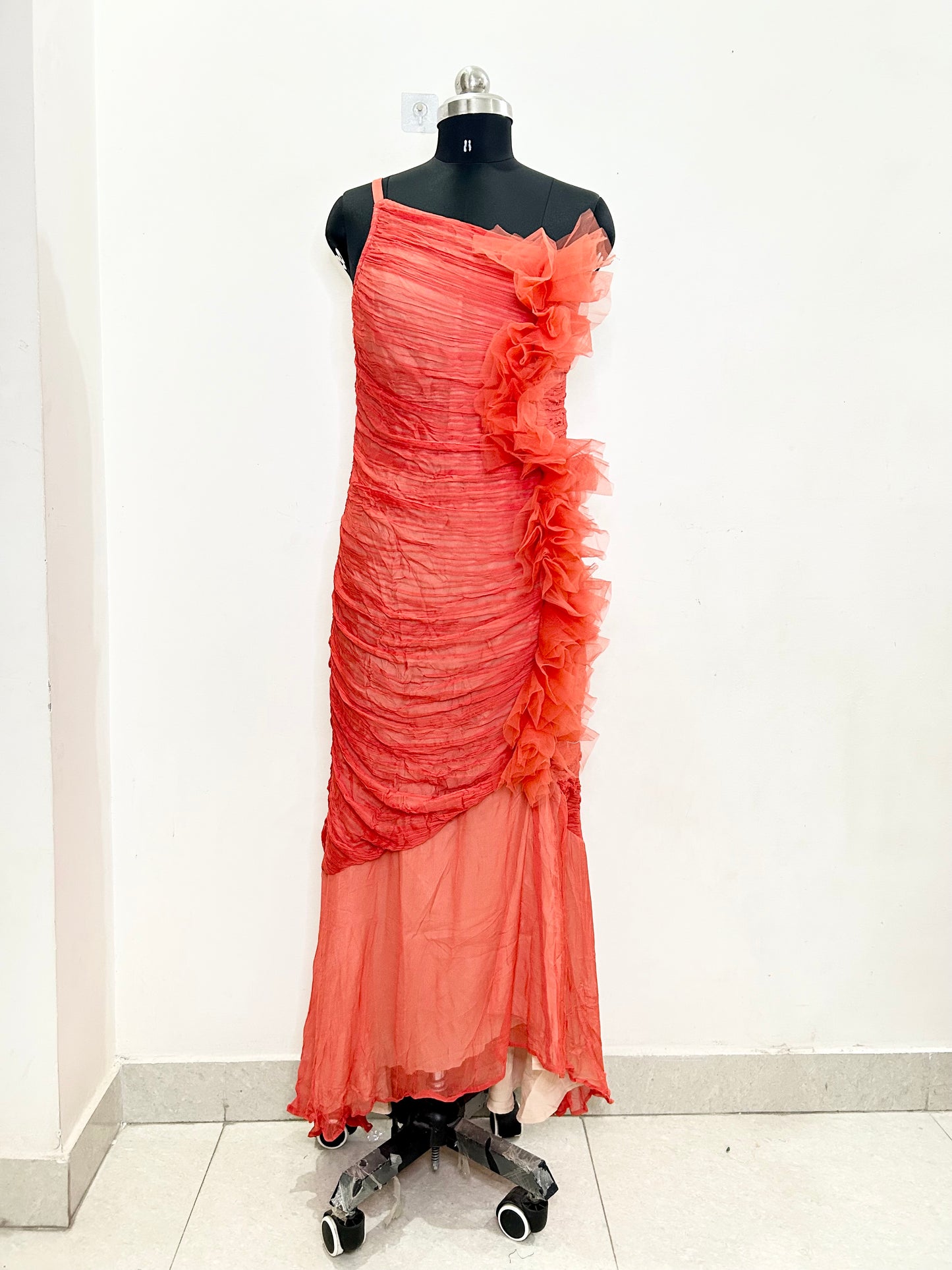 One Shoulder Ruffle Dress