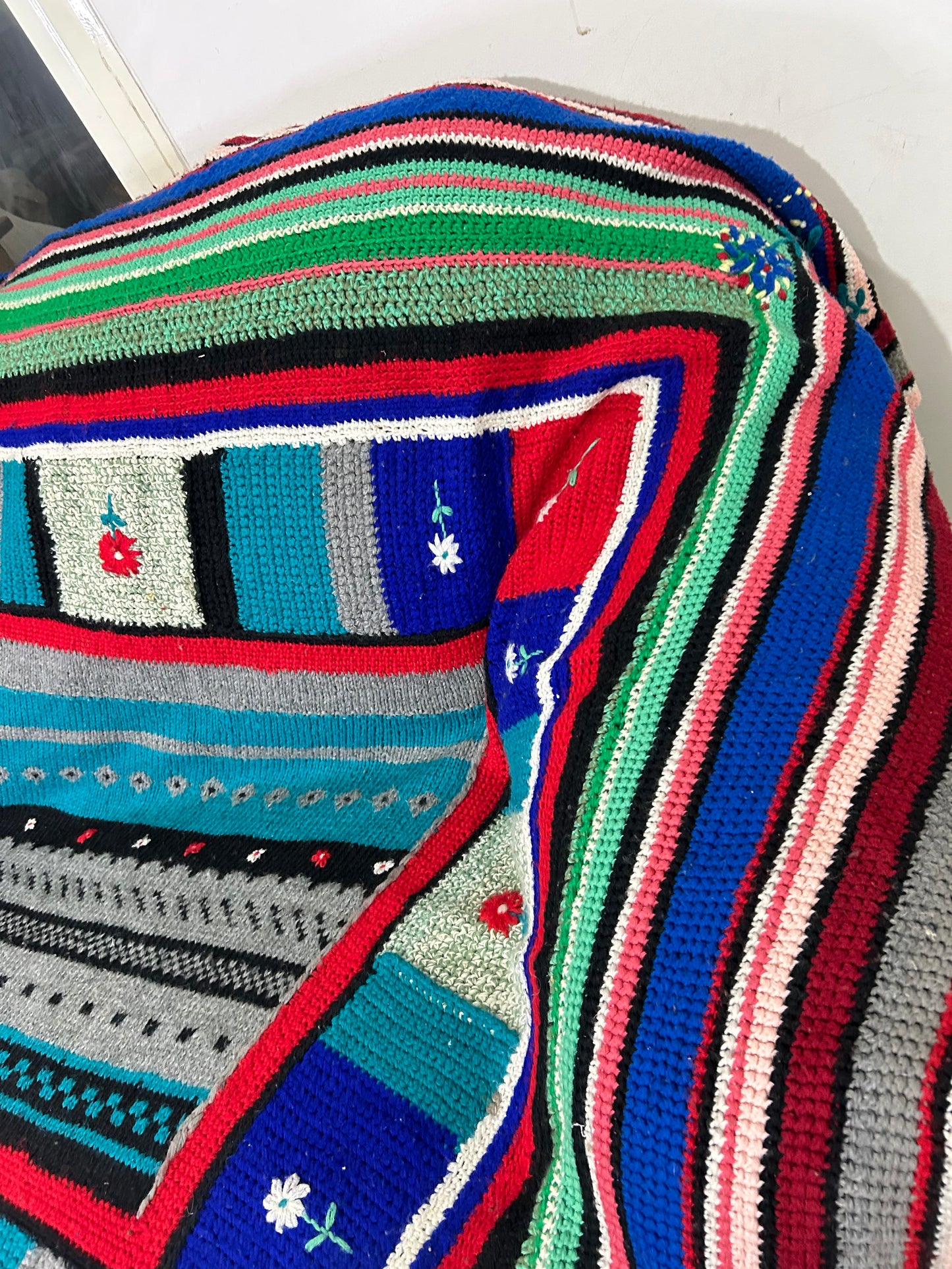 Daisy Square Crochet Throw