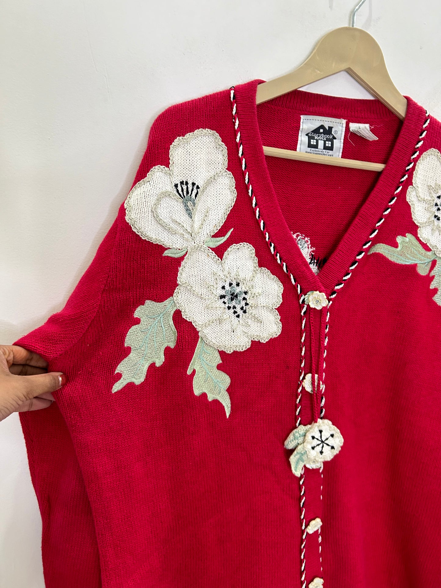 Floral White Hibiscus Cardigan