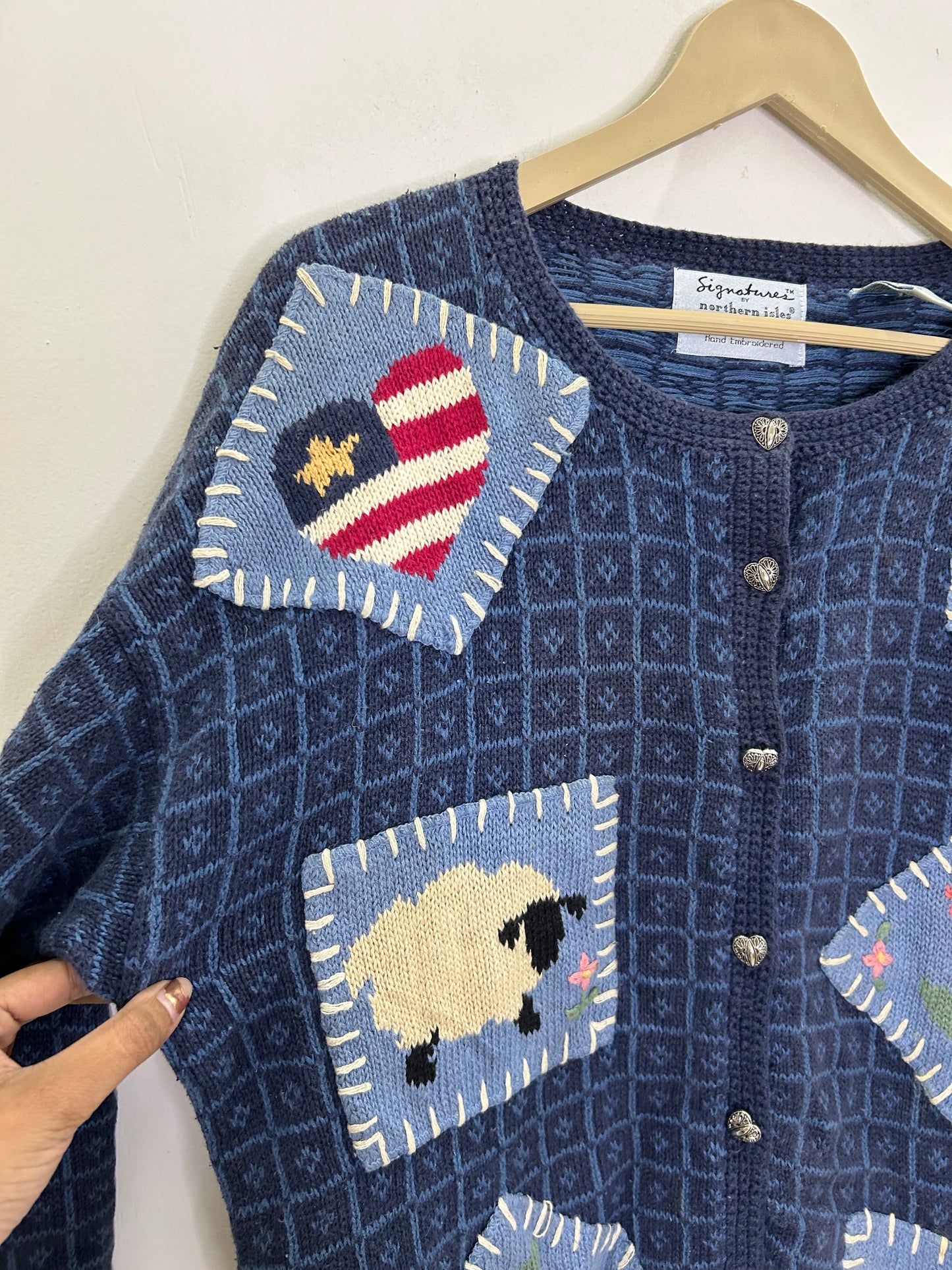 Vintage Farm Animal Cardigan