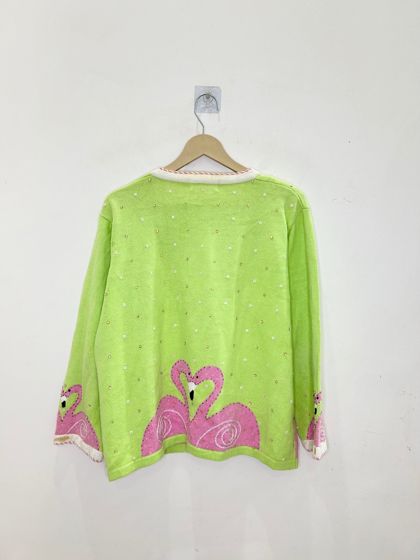 Flamingo Heart Cardigan