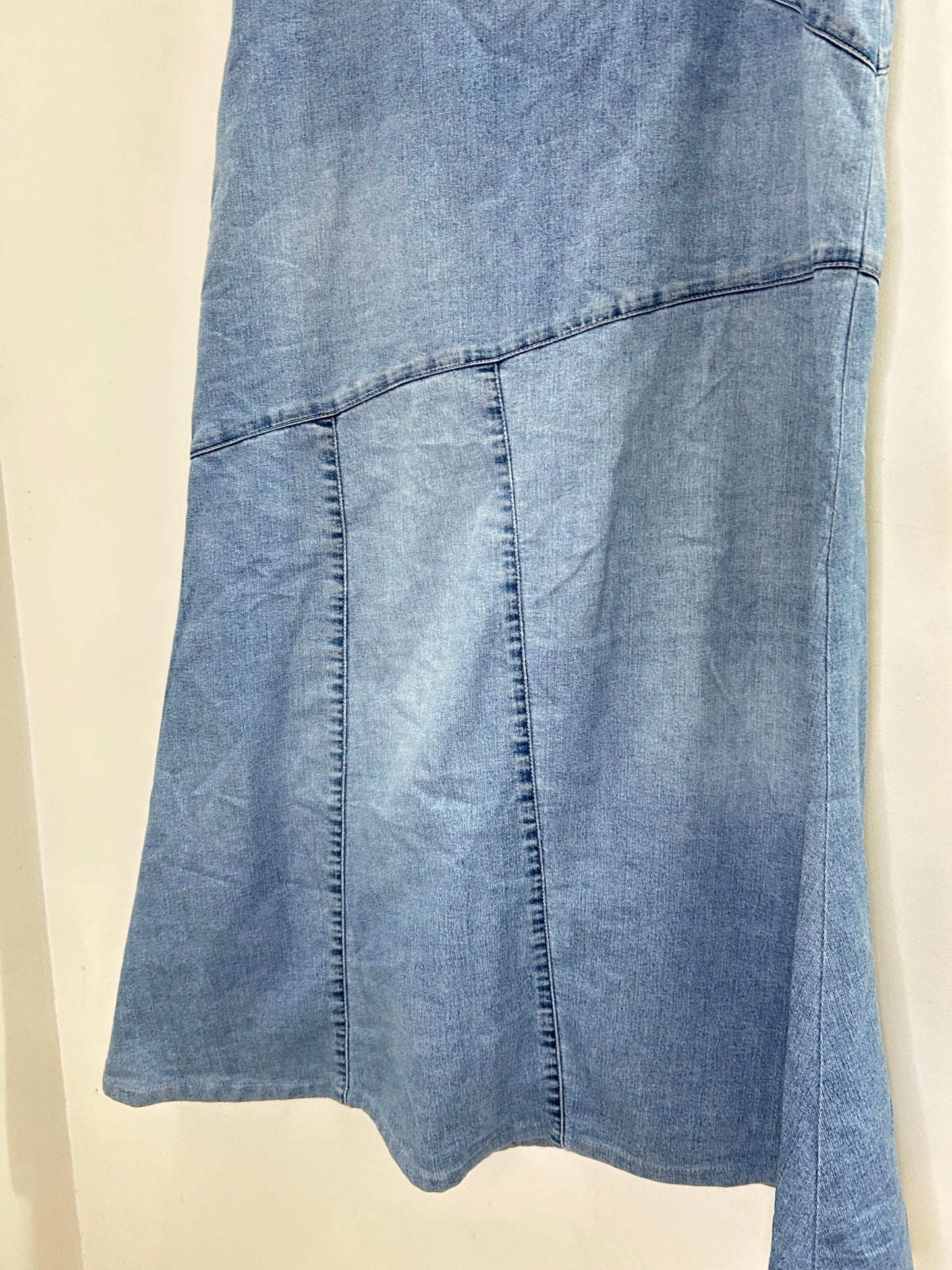 Denim Criss Cross Skirt