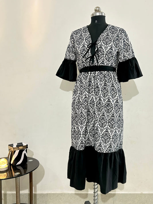 Cotton Full embroidered dress