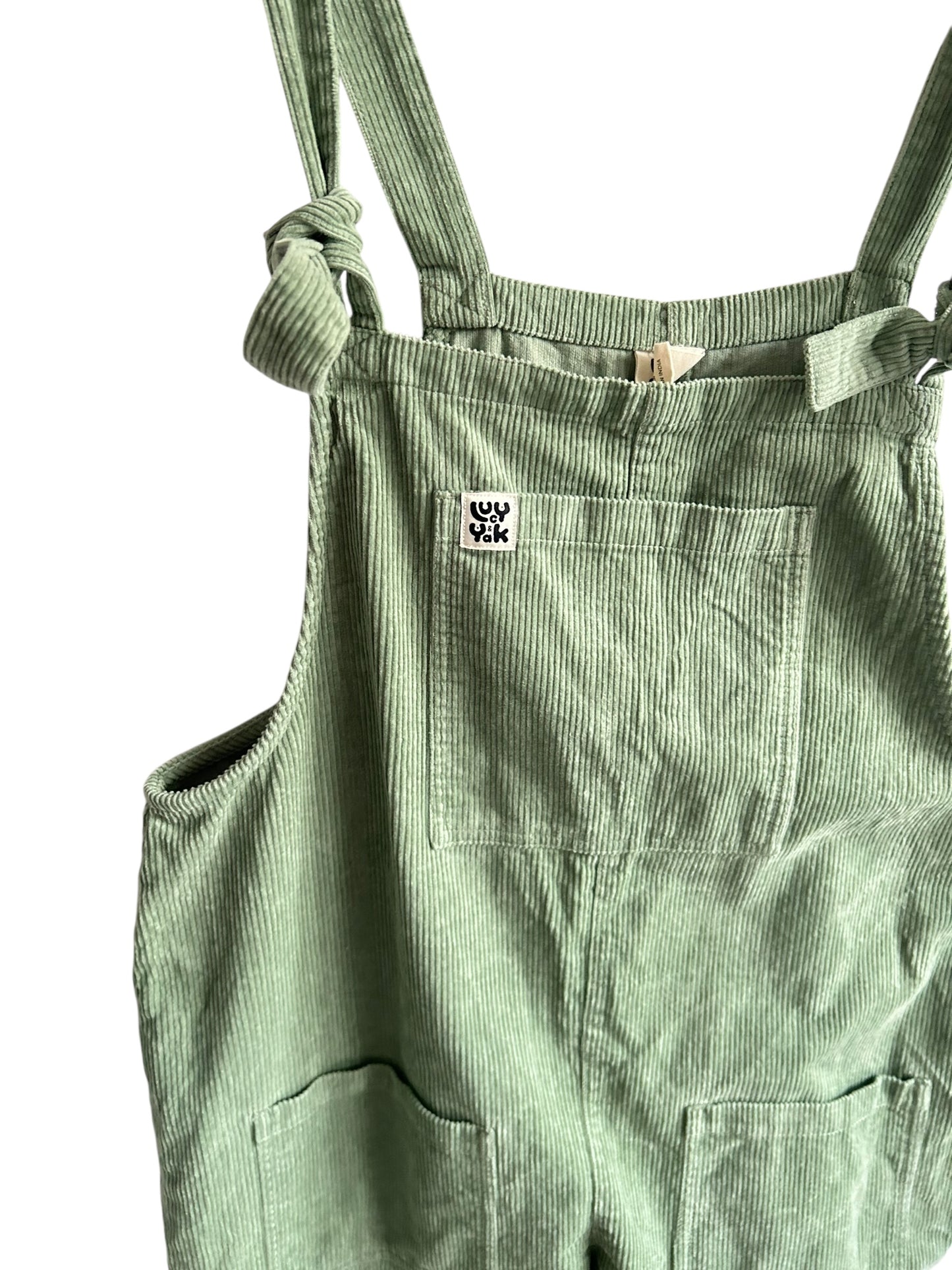 Lucy & Yak Green Corduroy Dungarees