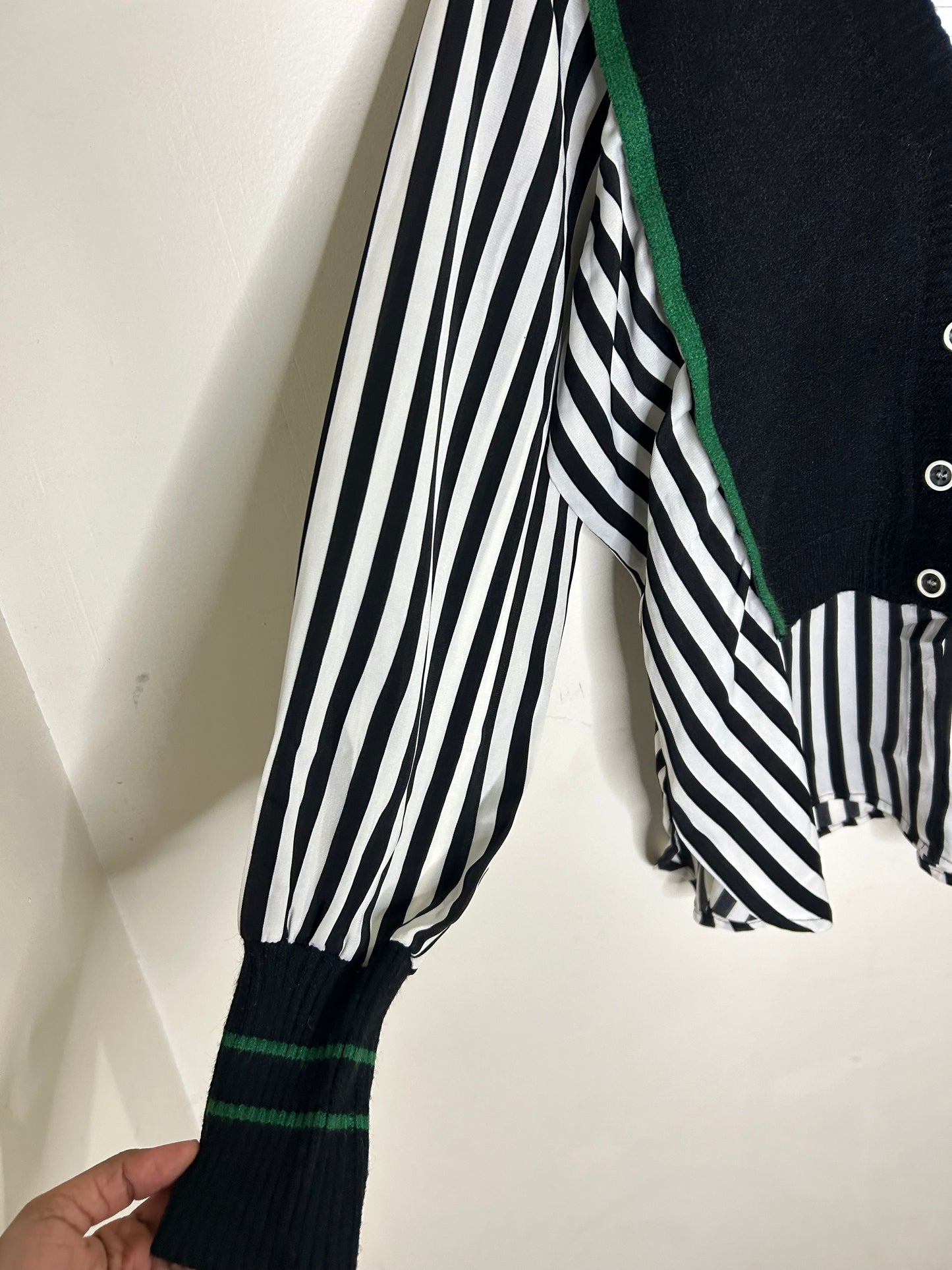 Striped Shirt Sweater