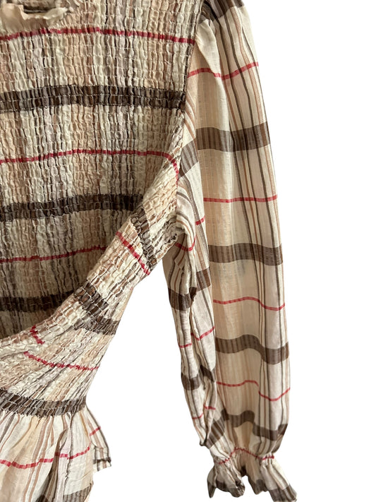 Ruched Striped Top