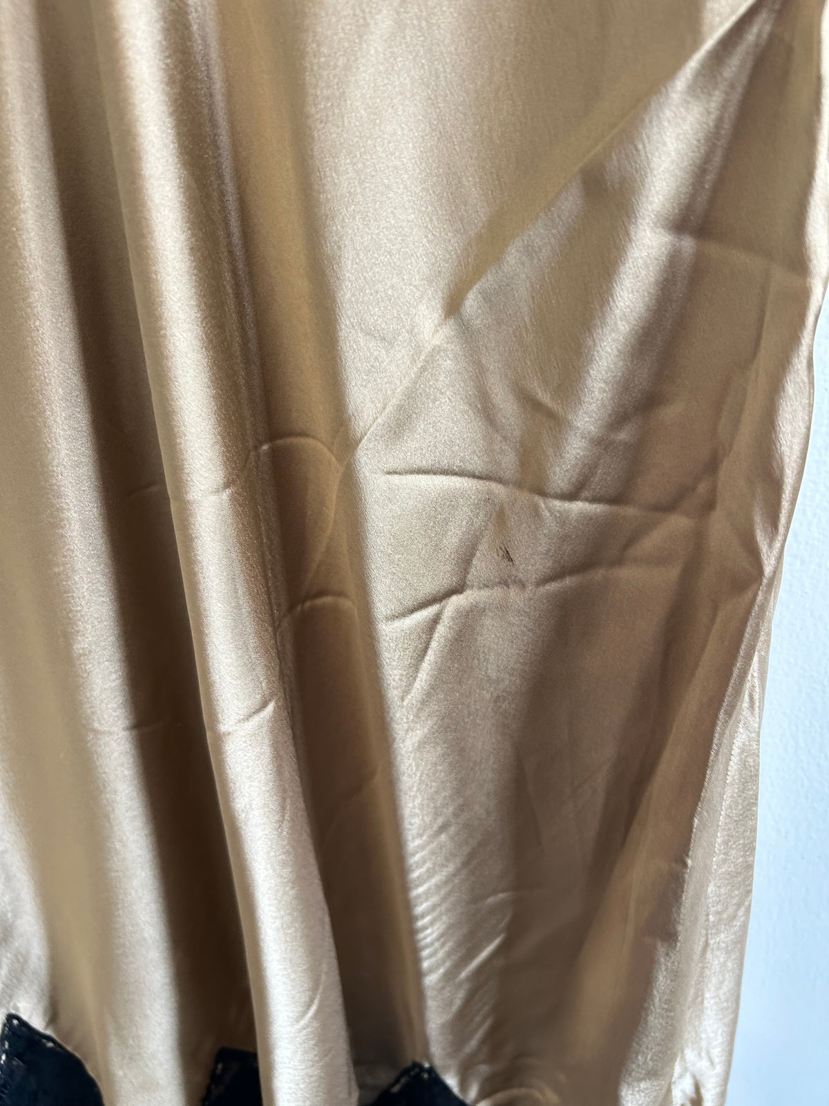 Satin Skirt with lace