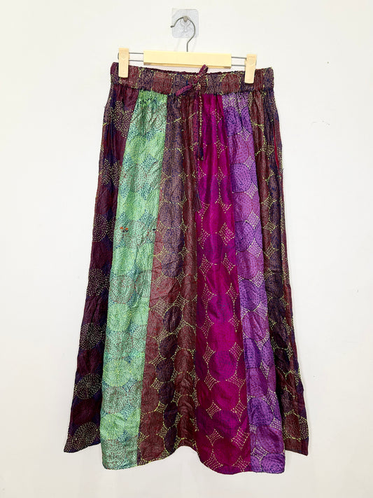 Multicoloured Embroidered Skirt (with Pockets)
