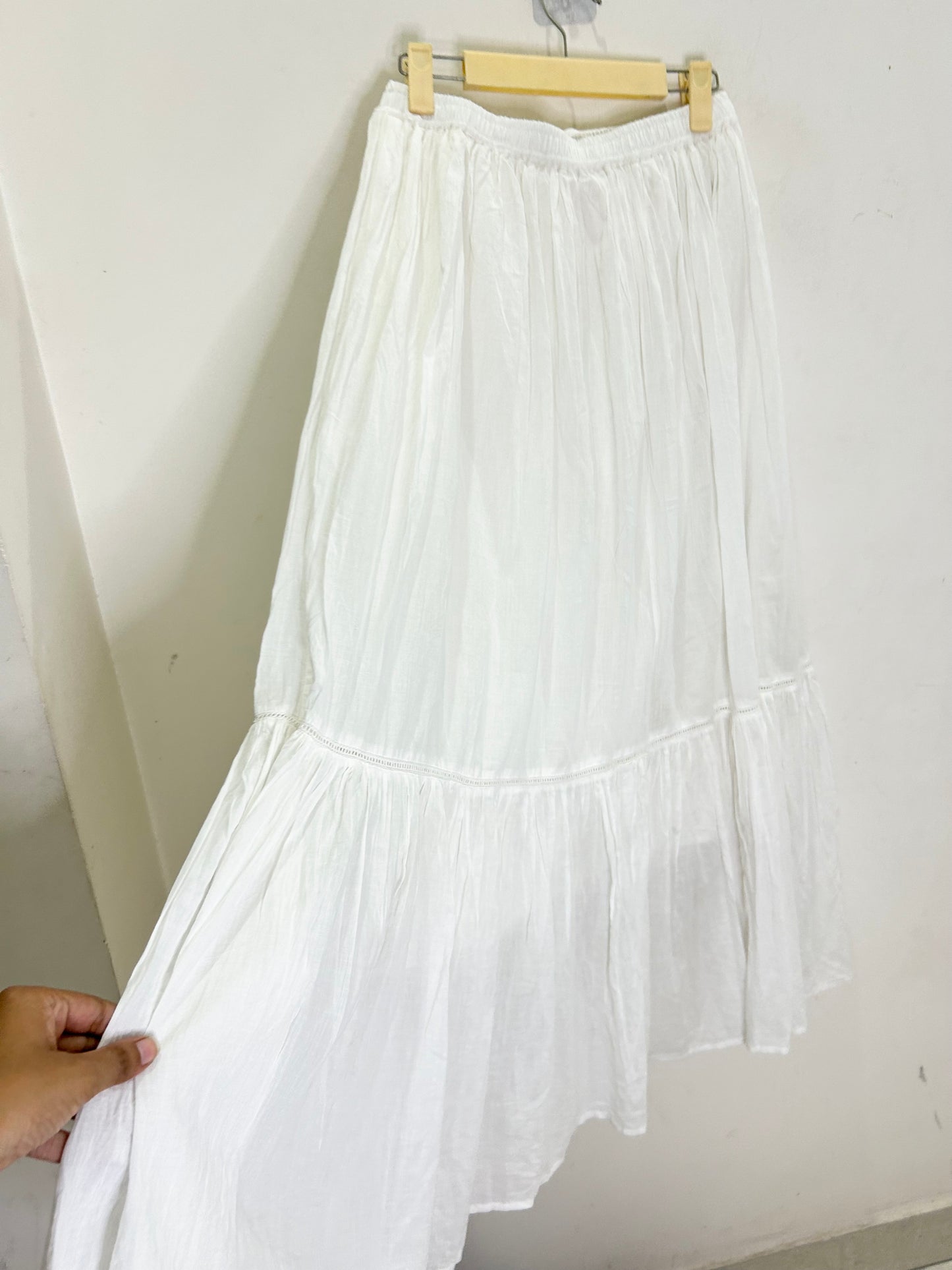 White Cotton Skirt (with lining)