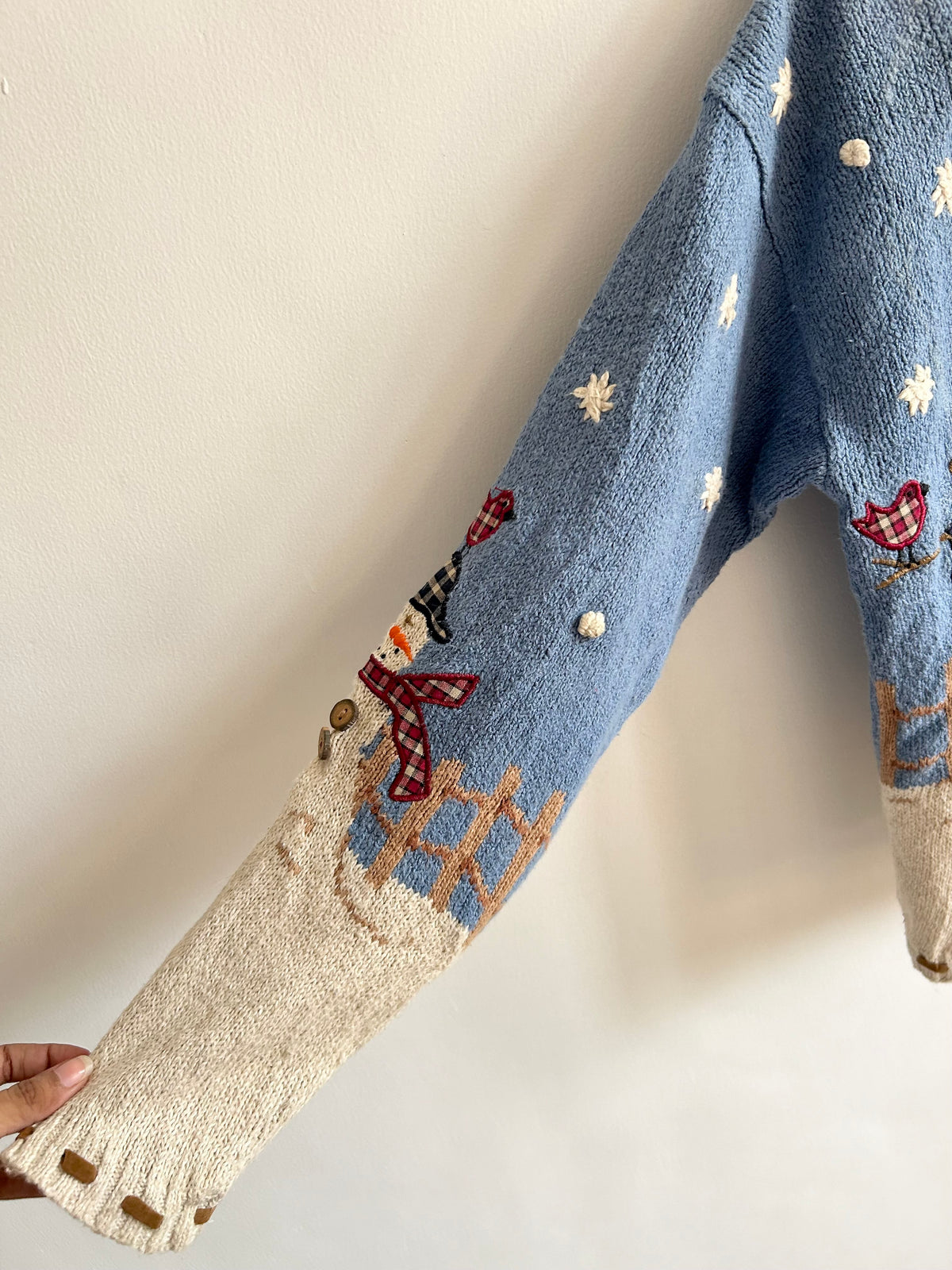 Snowman Knit Cardigan