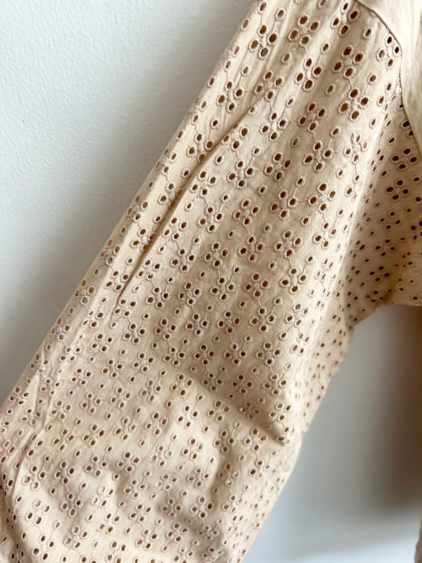 Beige Puff Sleeves Top