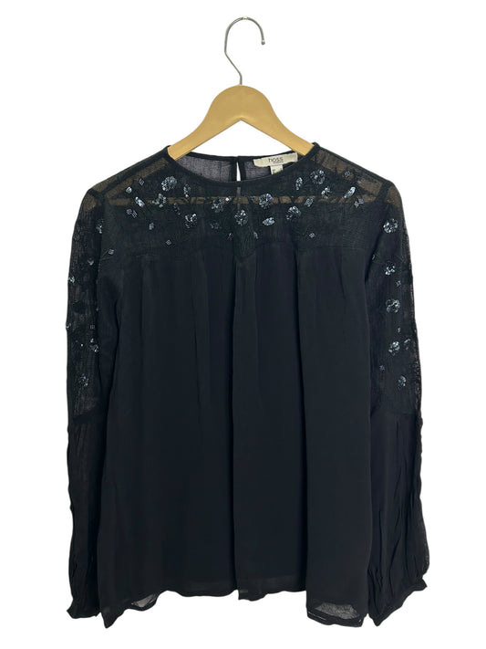 Embellished Mesh Top