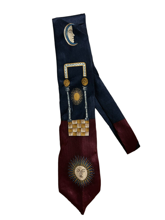 Vintage Sun Moon Tie #1