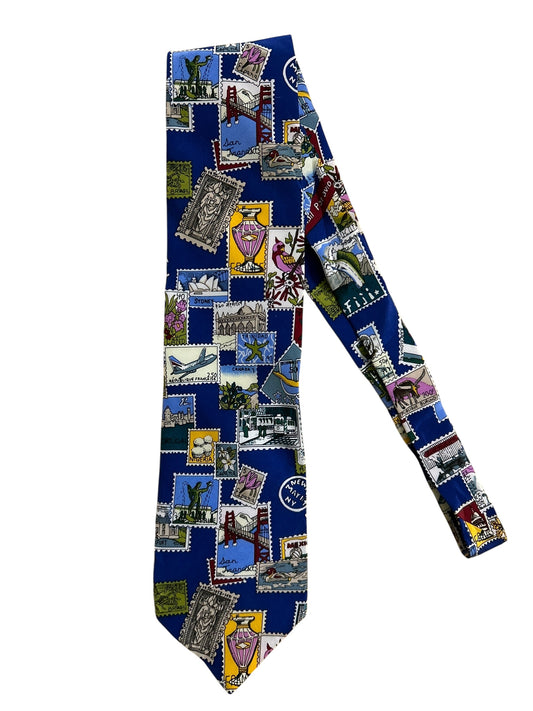 Vintage Postcards Tie #1